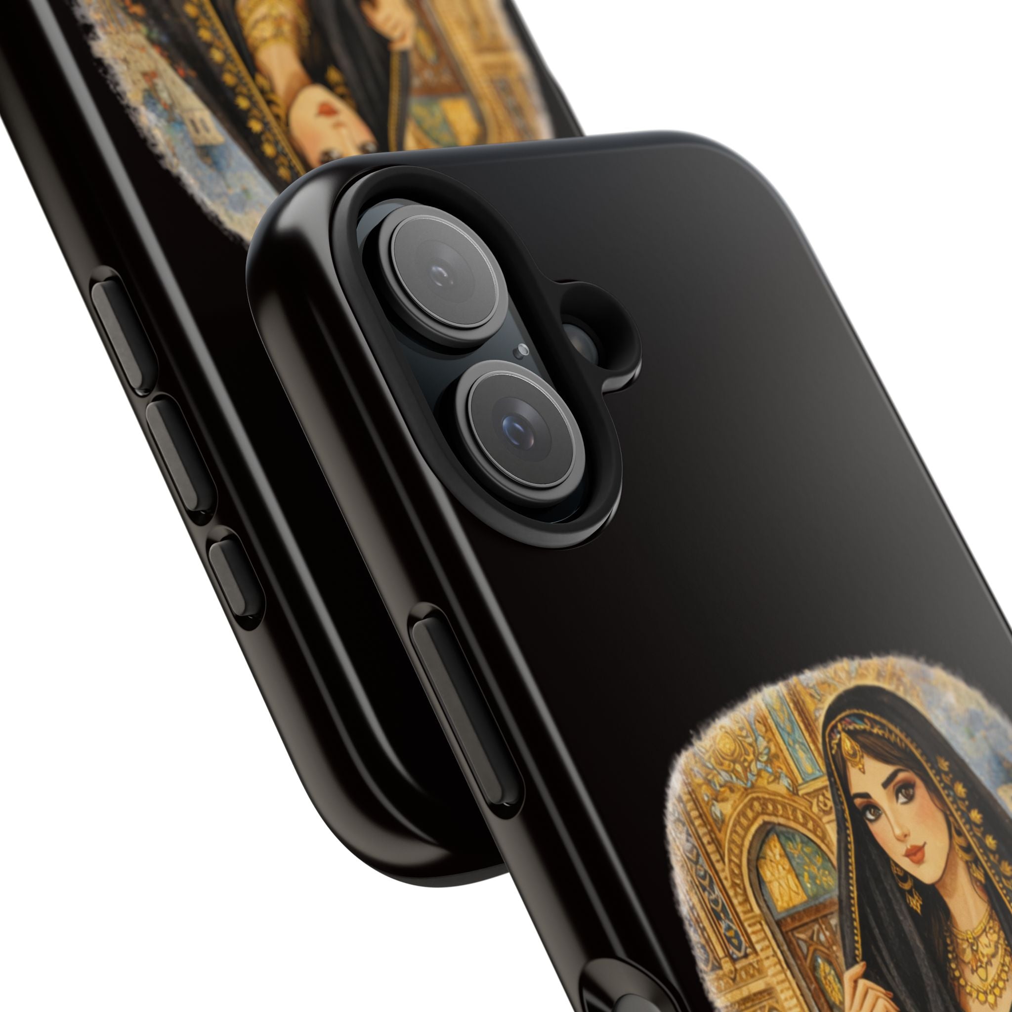 Elegant Persian Princess Tough Phone Case – Vintage Middle Eastern Art iPhone Cover
