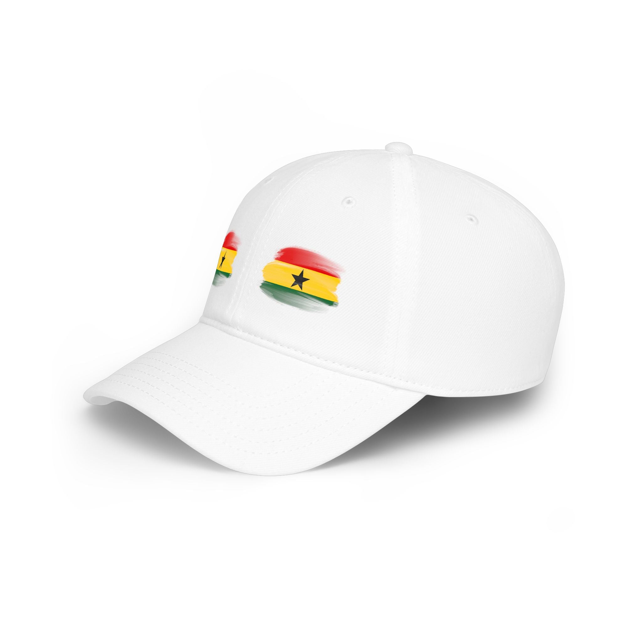 Ghana Baseball Cap — Ghana Flag Watercolor Eye Design
