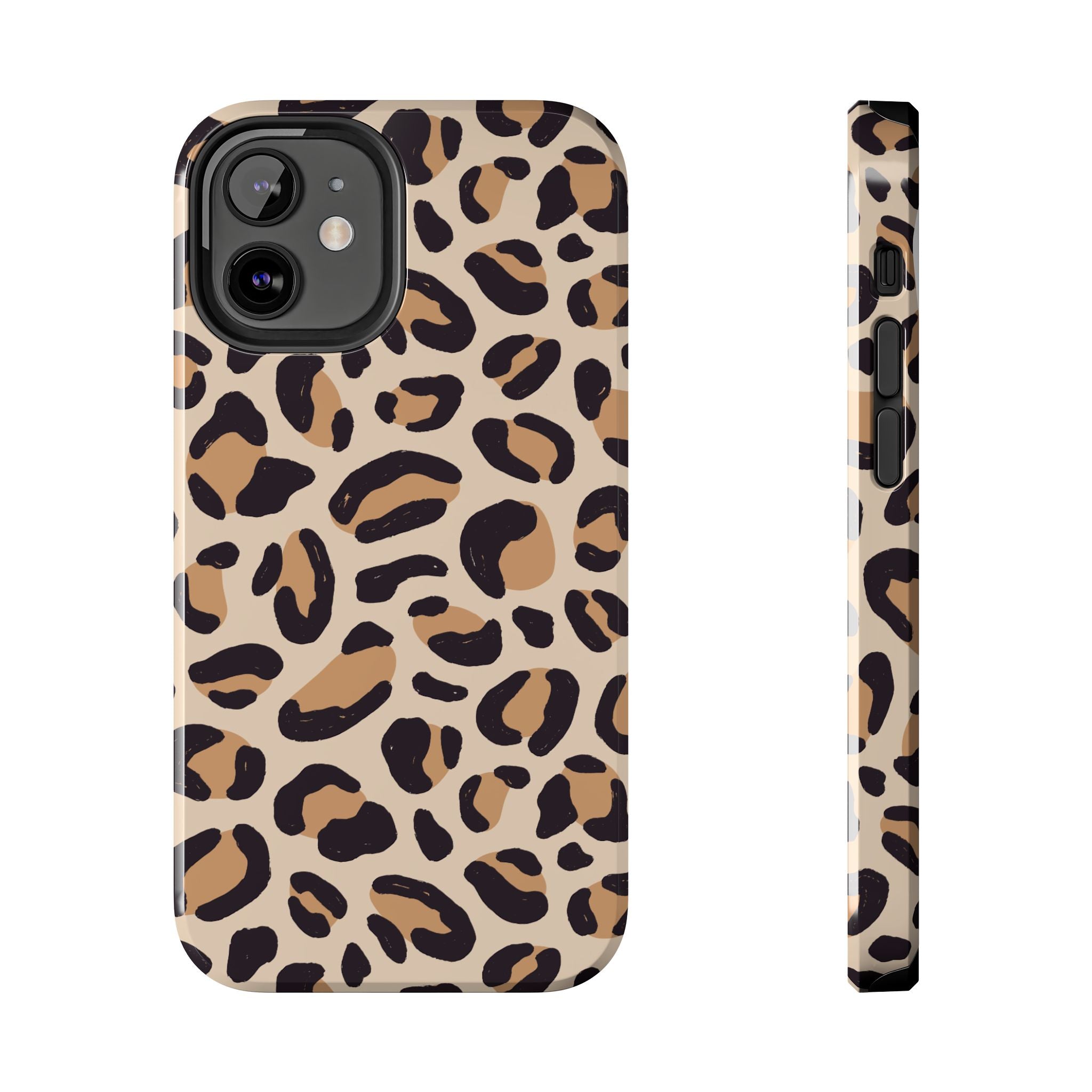 Leopard Print Tough Phone Case – Durable Glam Protective Cover