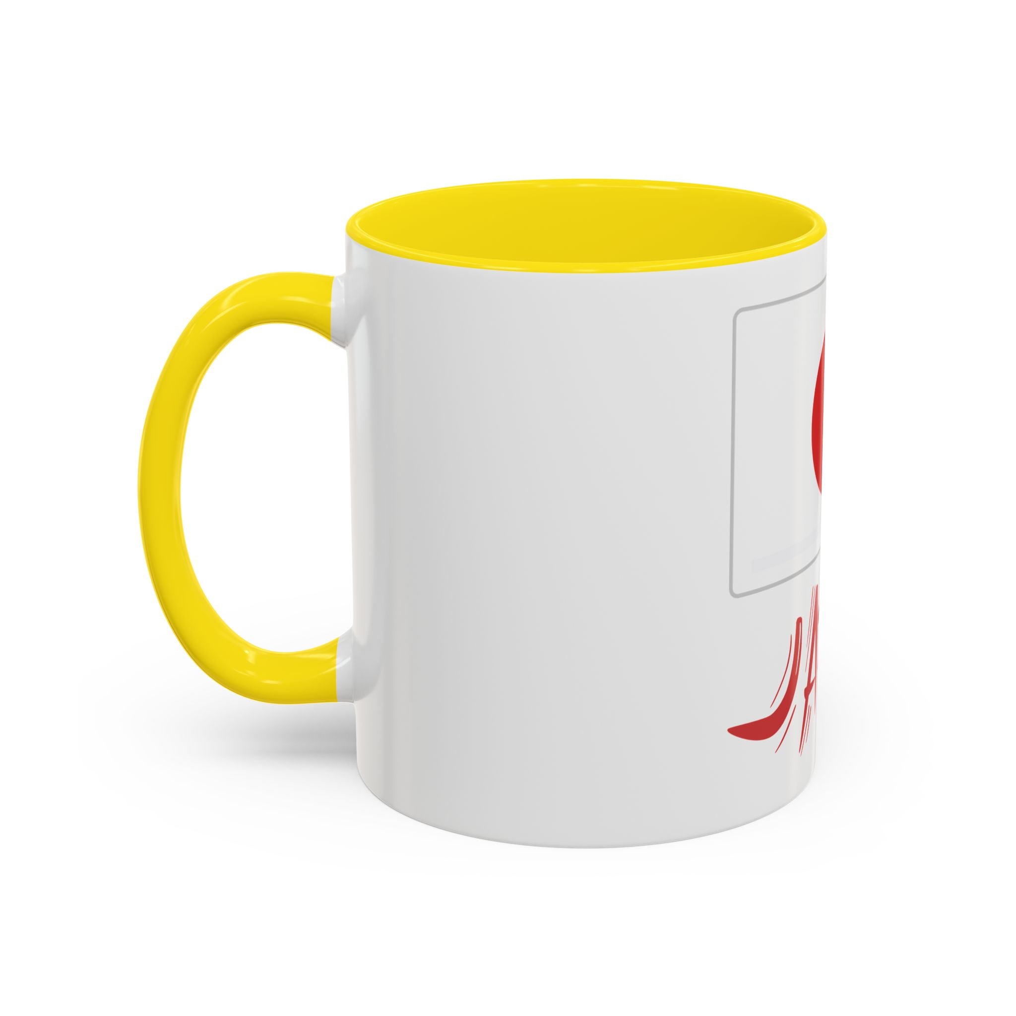 Japan Flag Accent Coffee Mug – Red Rising Sun Design (11/15oz)