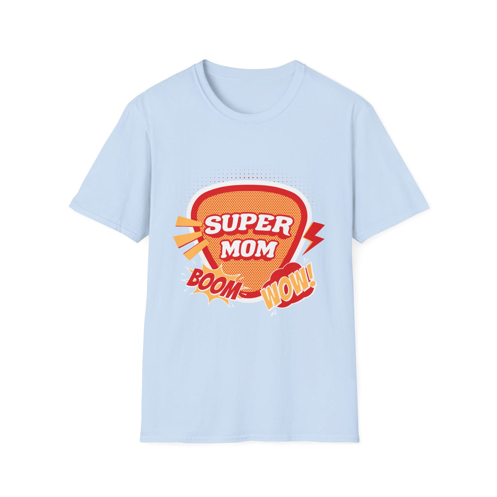 Super Mom T-Shirt — Retro Comic Boom Wow Mother's Day Tee