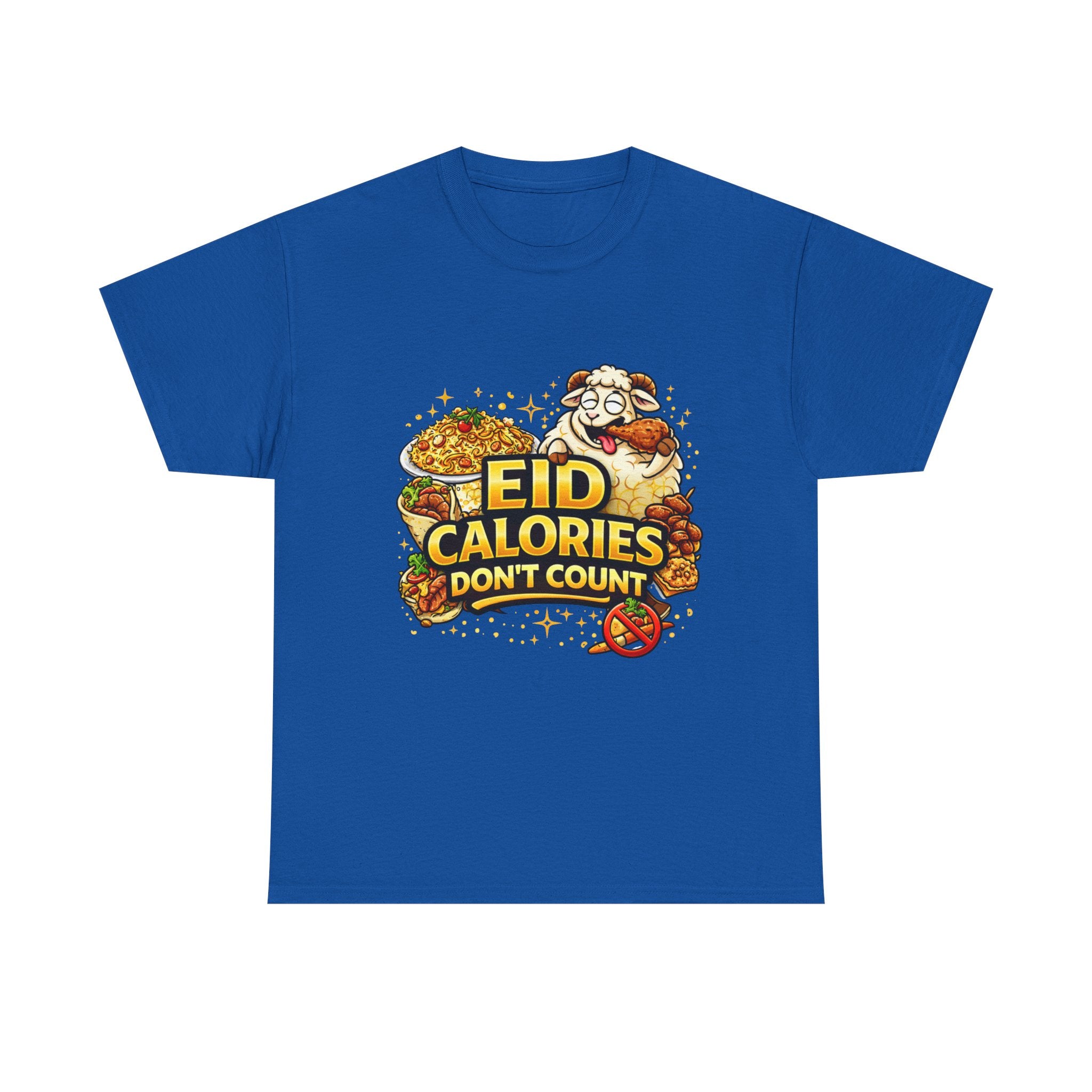 Eid Calories Don't Count Tee — Funny Eid Shirt for Ramadan Celebrations