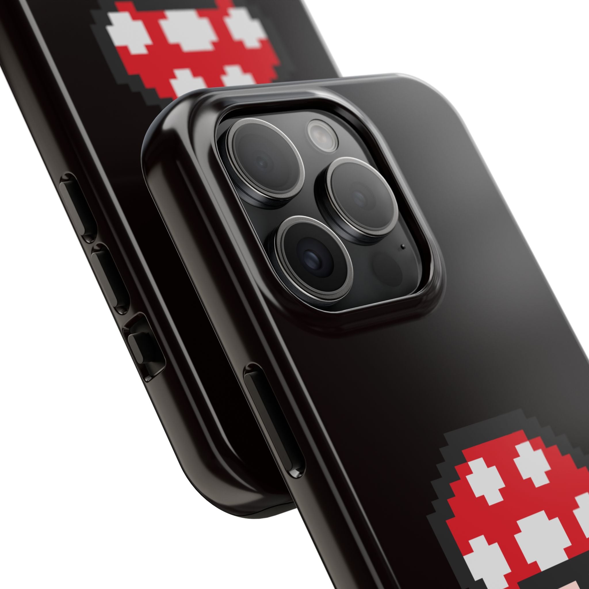 I Play Video Games Pixel Mushroom Phone Case — Tough Protective Gamer Case