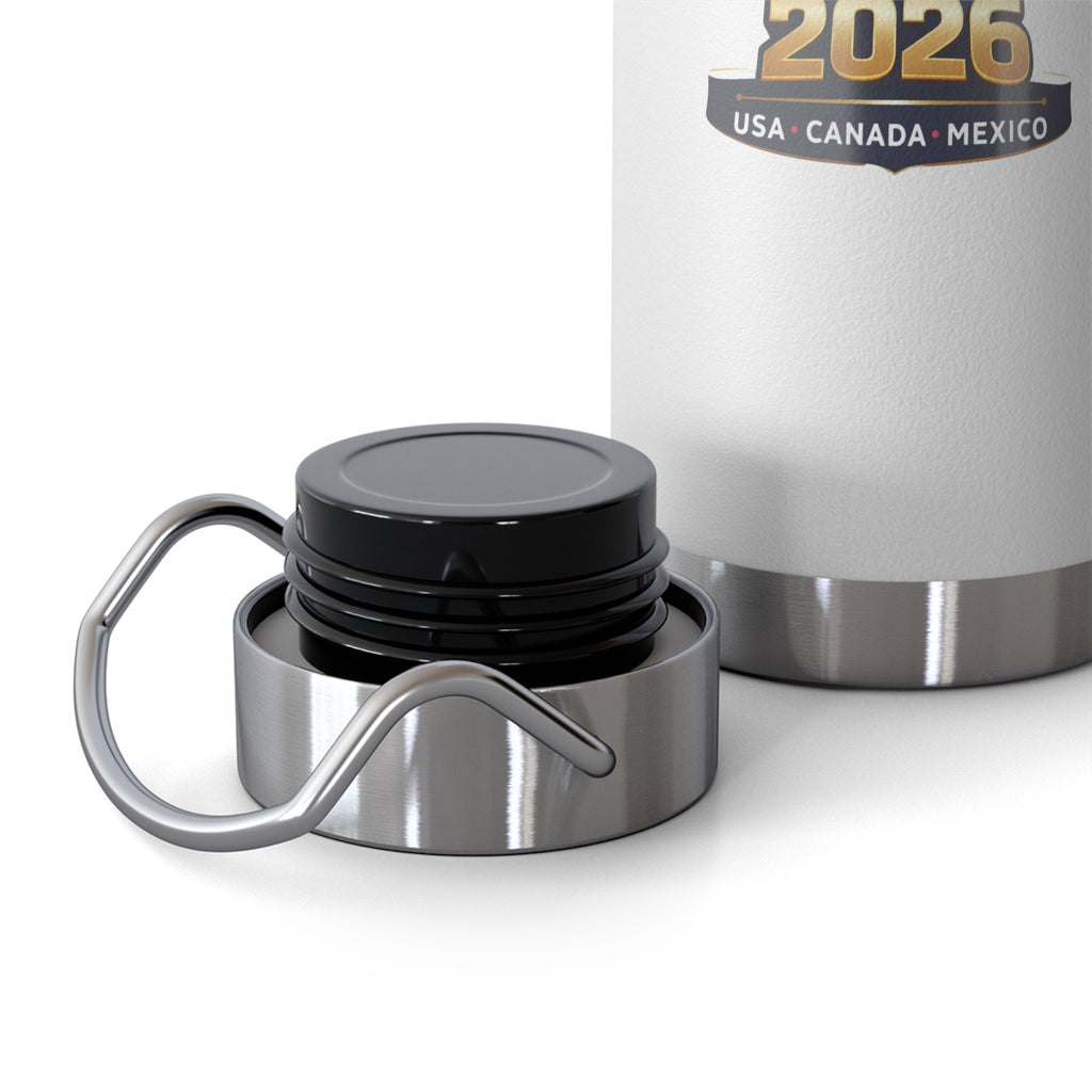 2026 Copa América Mexico Flag Insulated Bottle – 22oz Vacuum Thermos