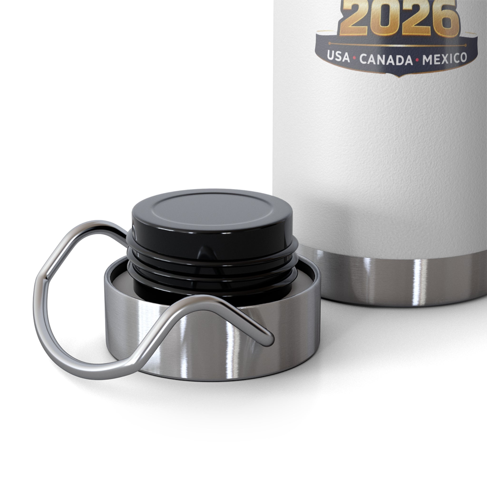 2026 Copa América Mexico Flag Insulated Bottle – 22oz Vacuum Thermos