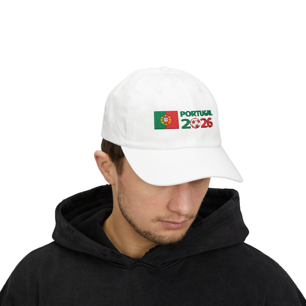 Portugal 2026 Dad Cap – Embroidered Soccer Cup Hat