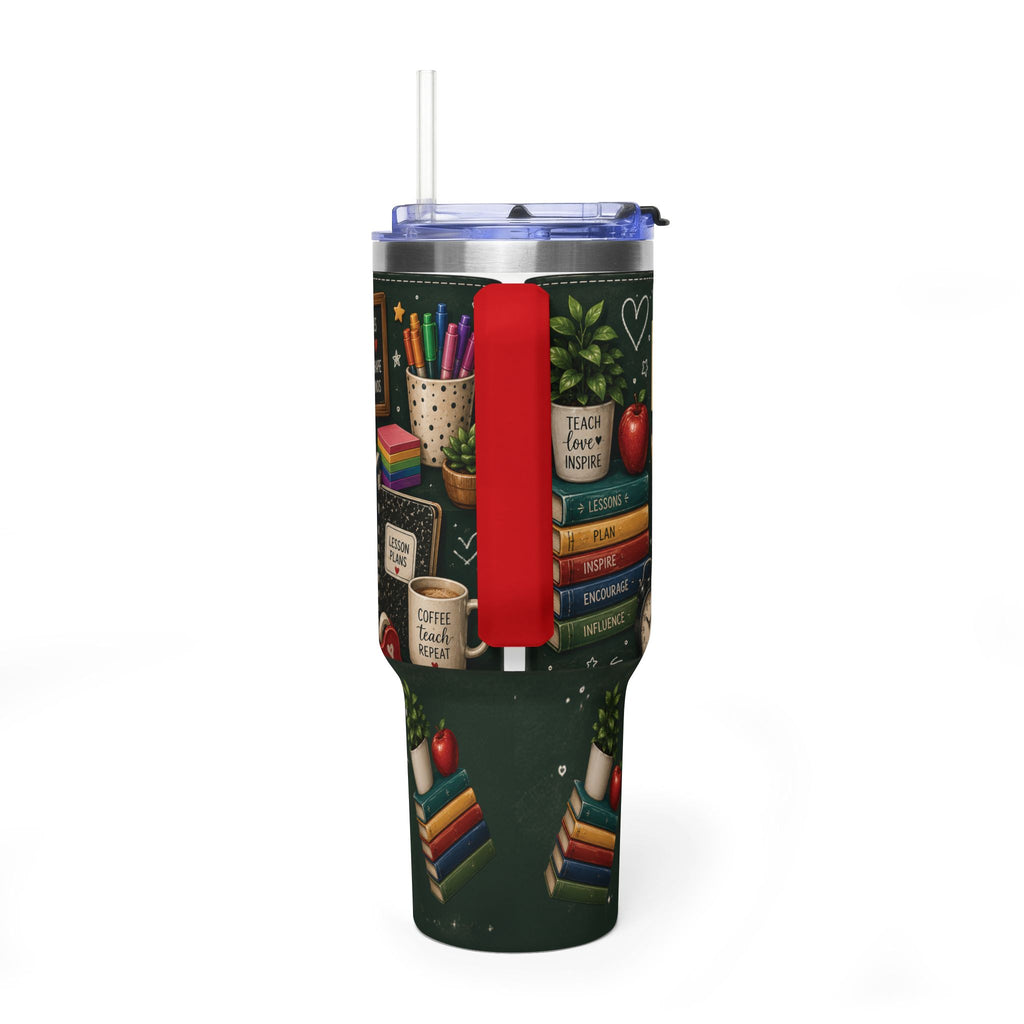 Teacher Nutrition Facts 40oz Vacuum Tumbler — Insulated Teacher Coffee Cup