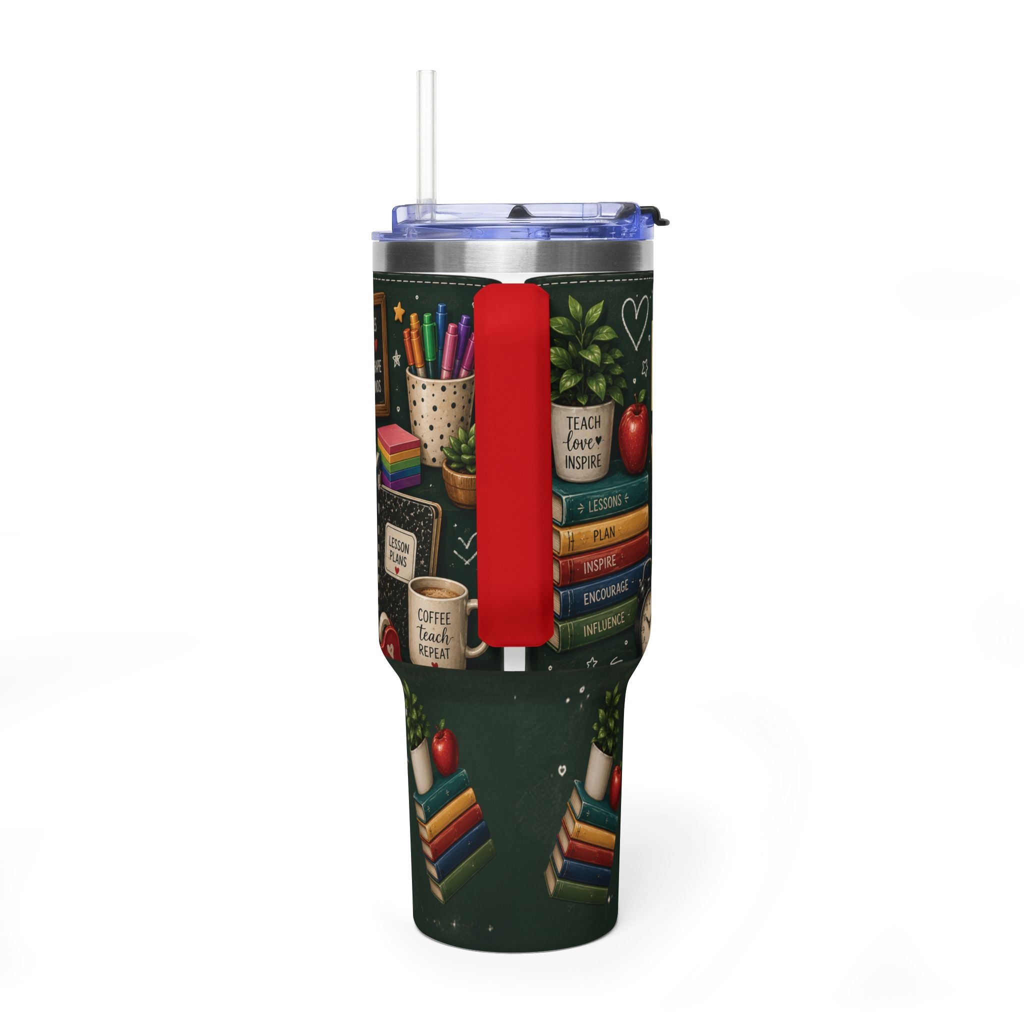 Teacher Nutrition Facts 40oz Vacuum Tumbler — Insulated Teacher Coffee Cup