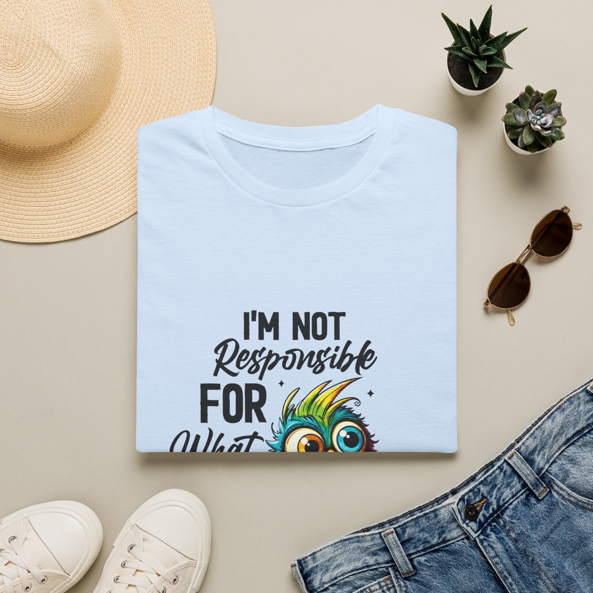 Funny Owl T-Shirt — "I'm Not Responsible For What My Face Does When You Talk"