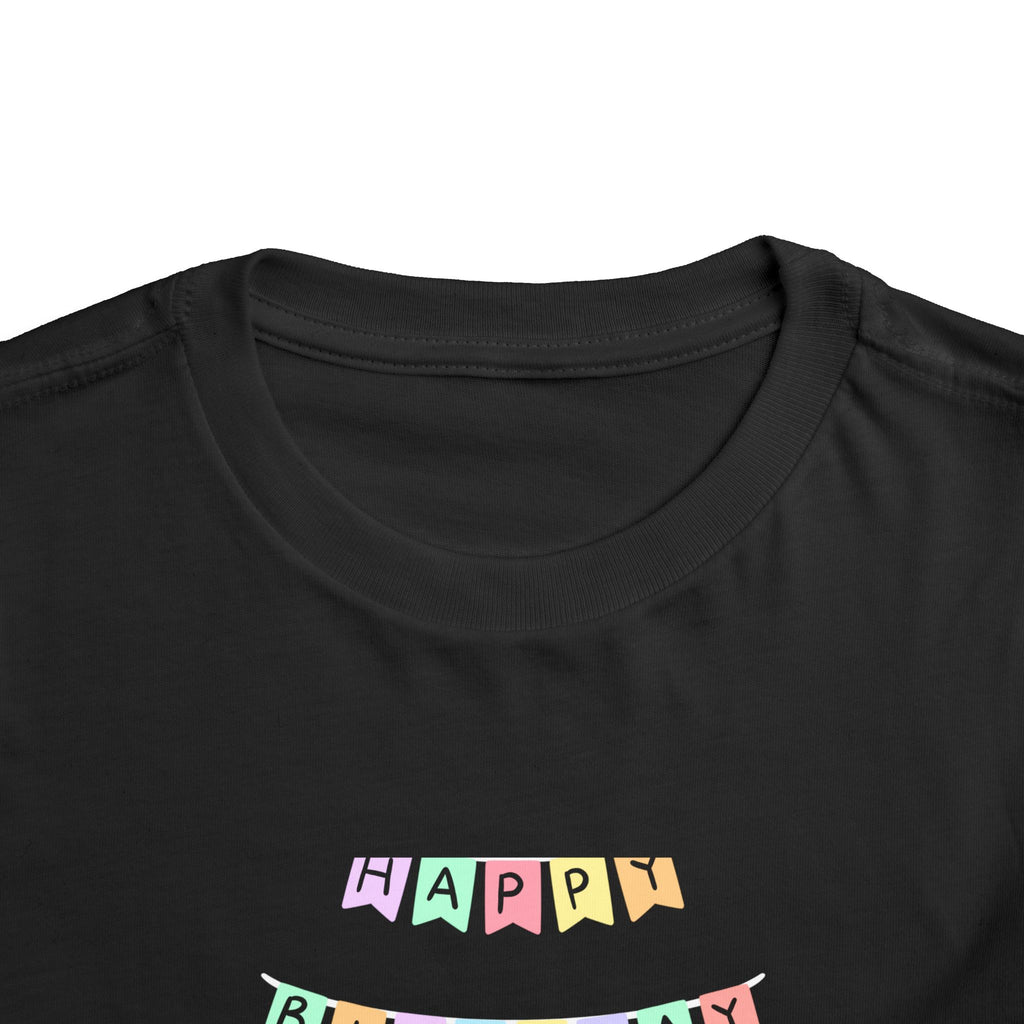Toddler Birthday Castle Tee — "Happy Birthday" Princess Shirt