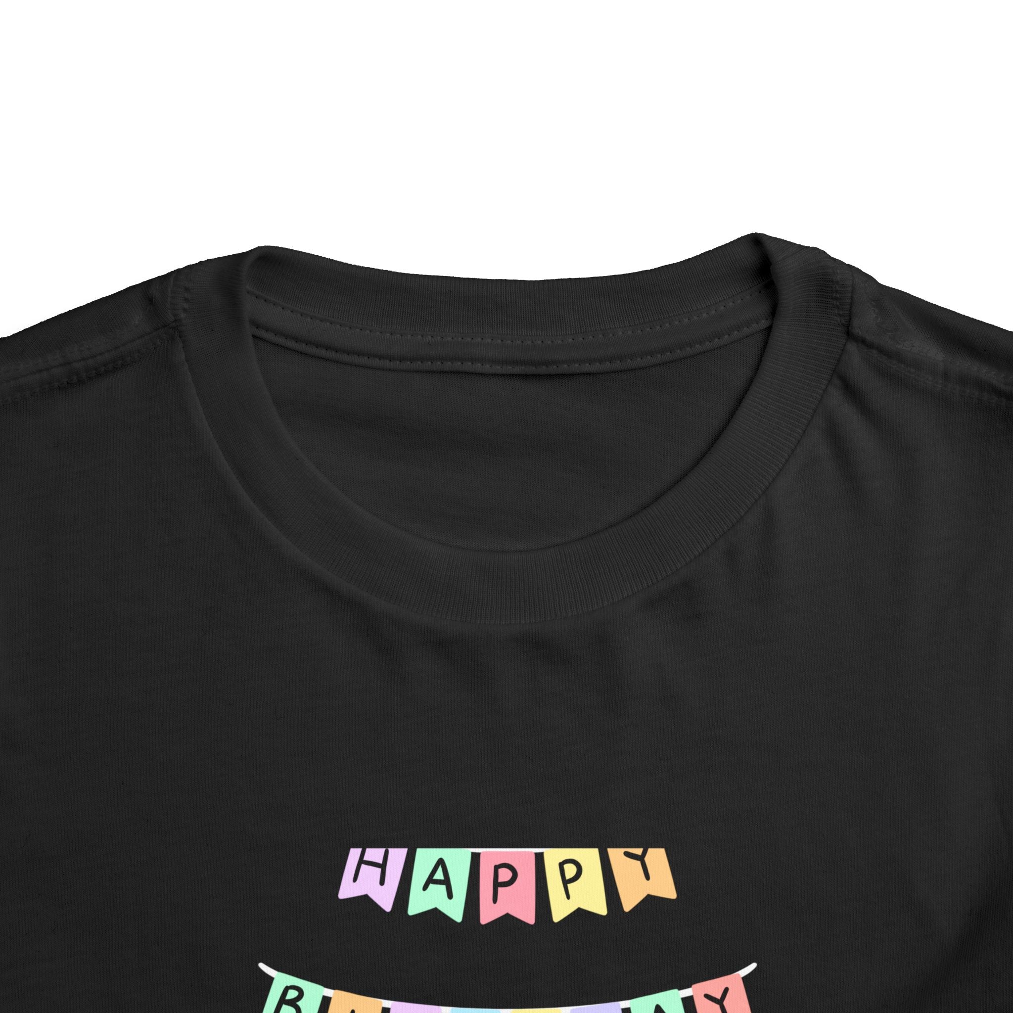 Toddler Birthday Castle Tee — "Happy Birthday" Princess Shirt