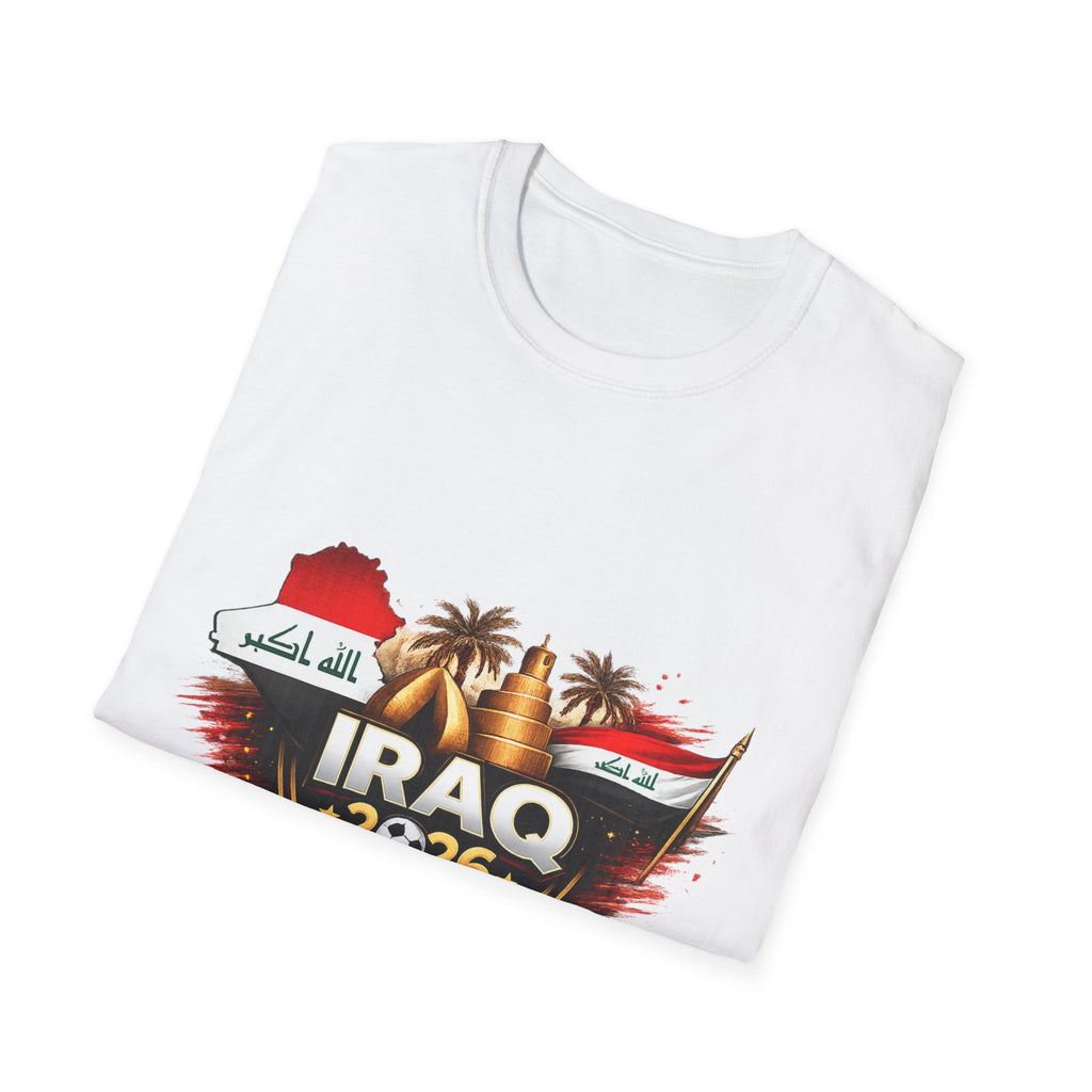 Iraq 2026 Football Cup T-Shirt — Iraqi Flag Soccer Fan Tee