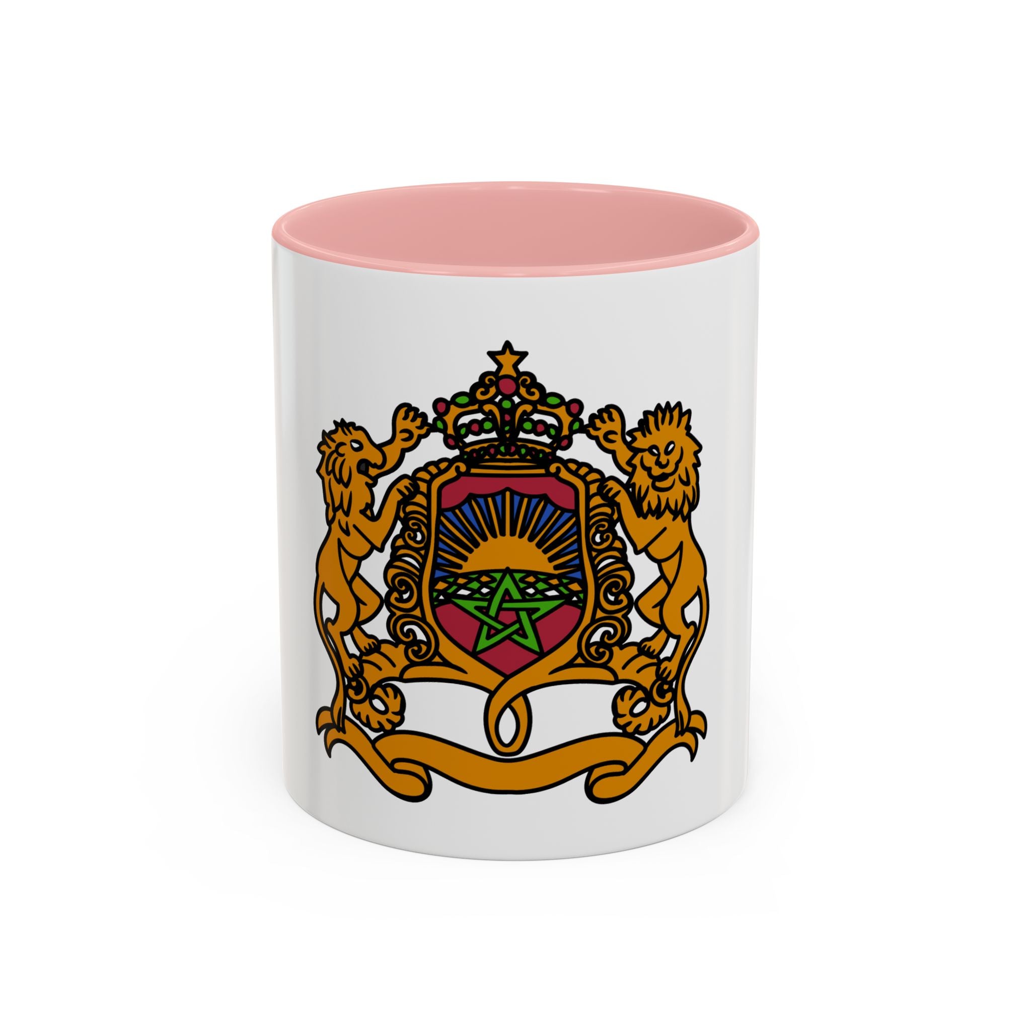 Morocco Coat of Arms Accent Coffee Mug – Moroccan Flag 11/15oz