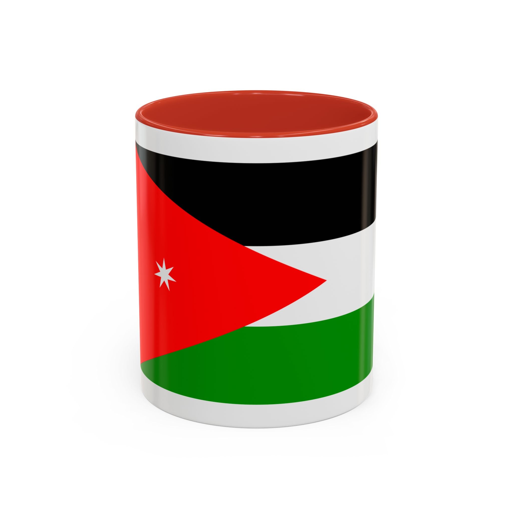Jordan Flag Accent Coffee Mug – Patriotic Jordanian Tea & Coffee Cup (11/15oz)