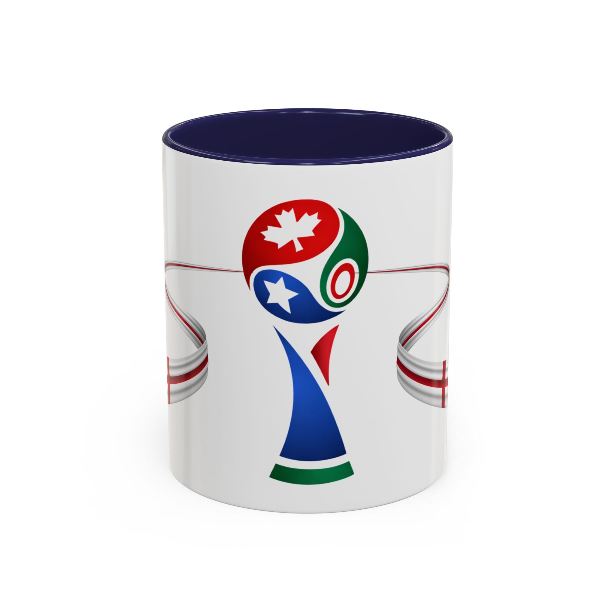 England 2026 Soccer Cup Accent Coffee Mug