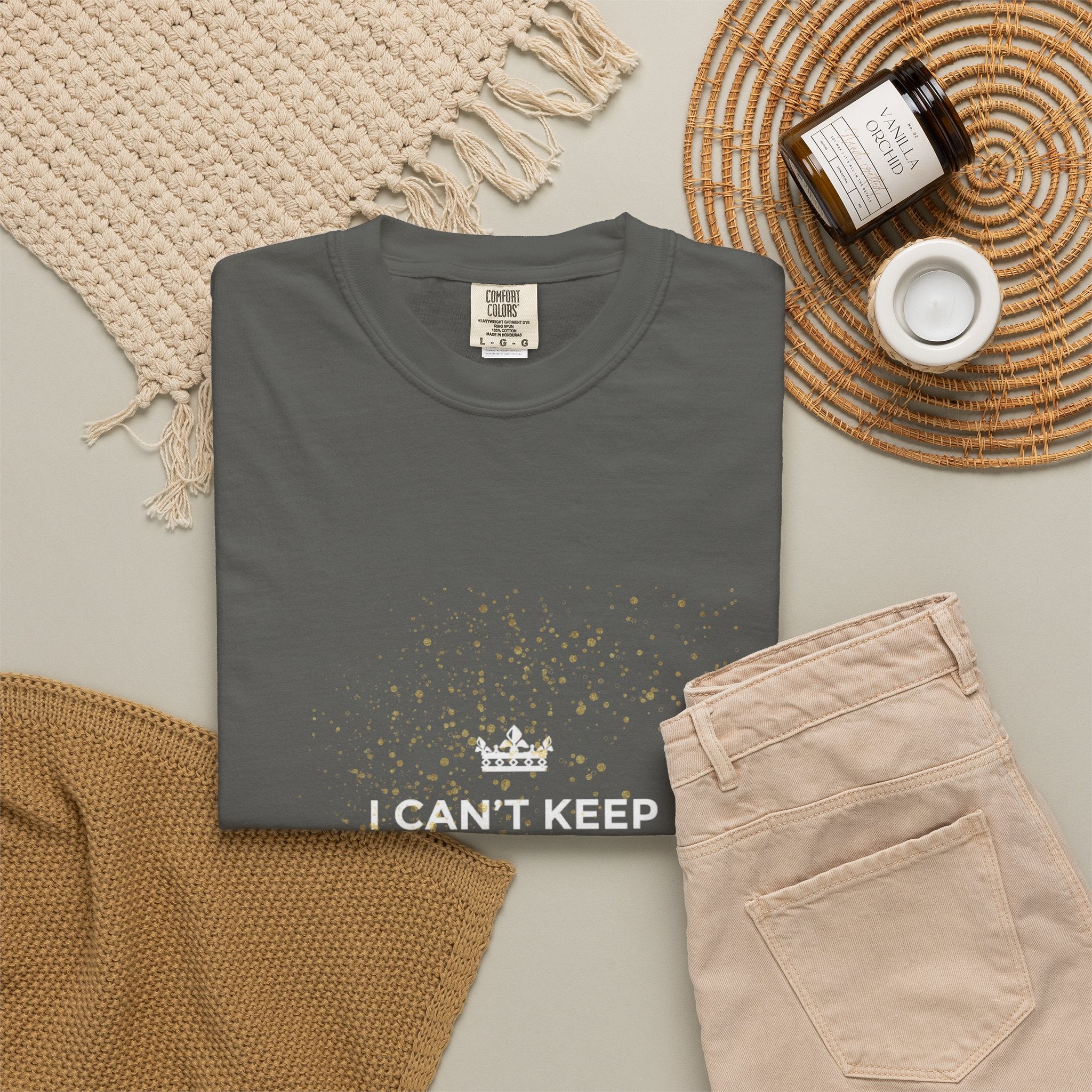 Birthday Tee — "I Can't Keep Calm It's My Birthday" Garment-Dyed T-Shirt
