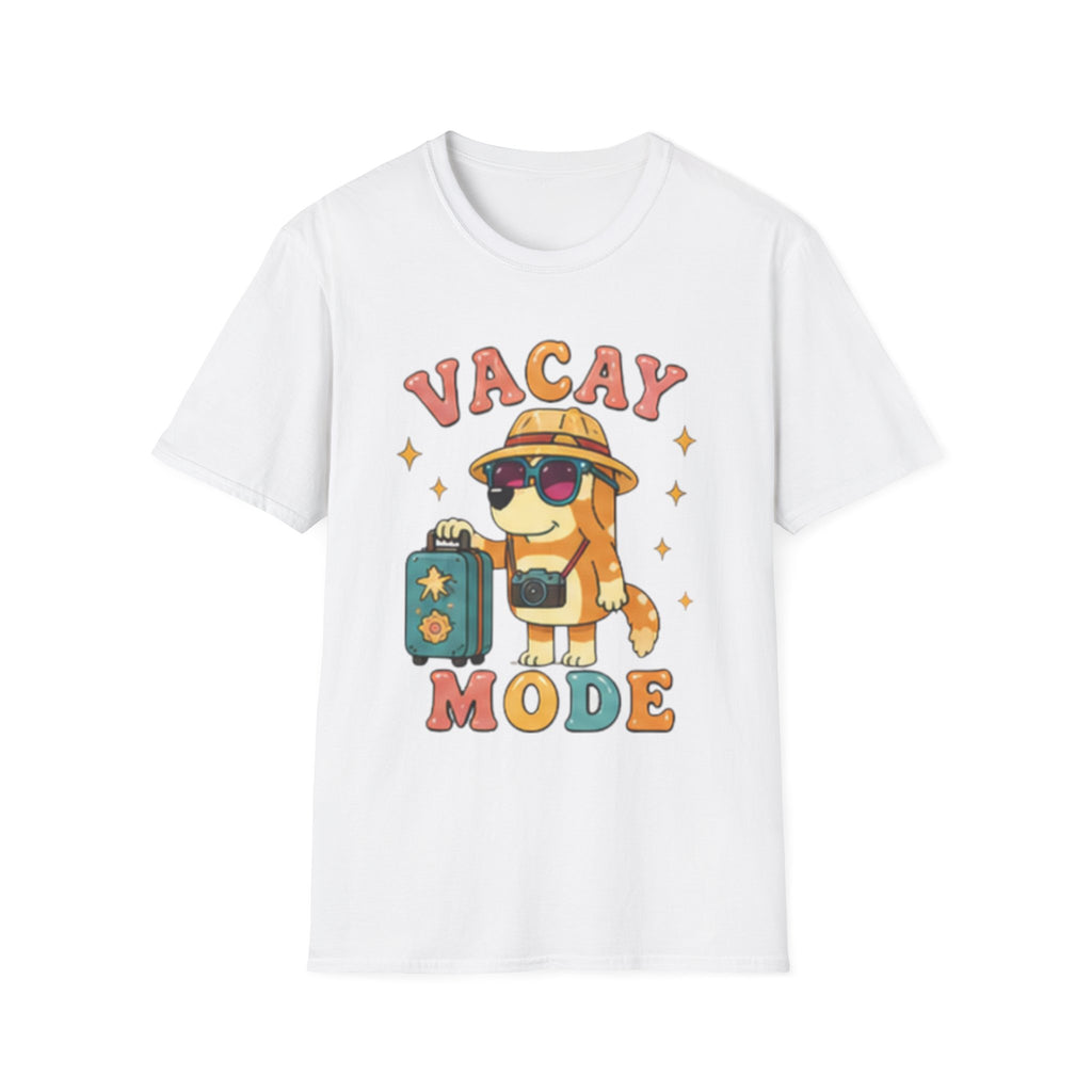 Vacay Mode T-Shirt — Cute Travel Dog Graphic Tee