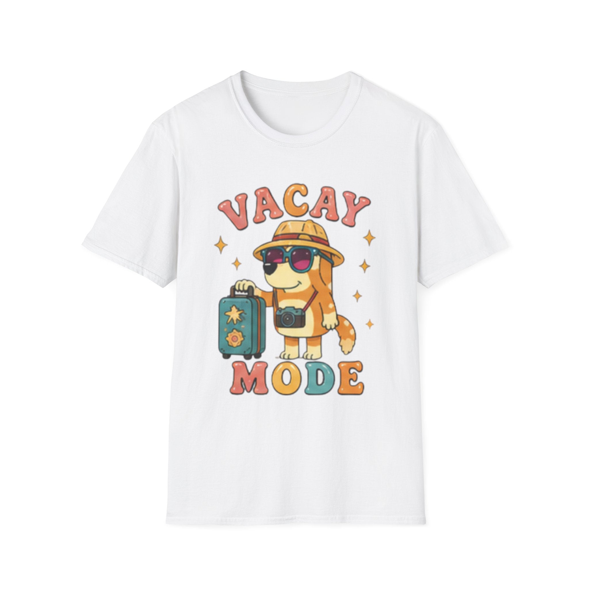 Vacay Mode T-Shirt — Cute Travel Dog Graphic Tee