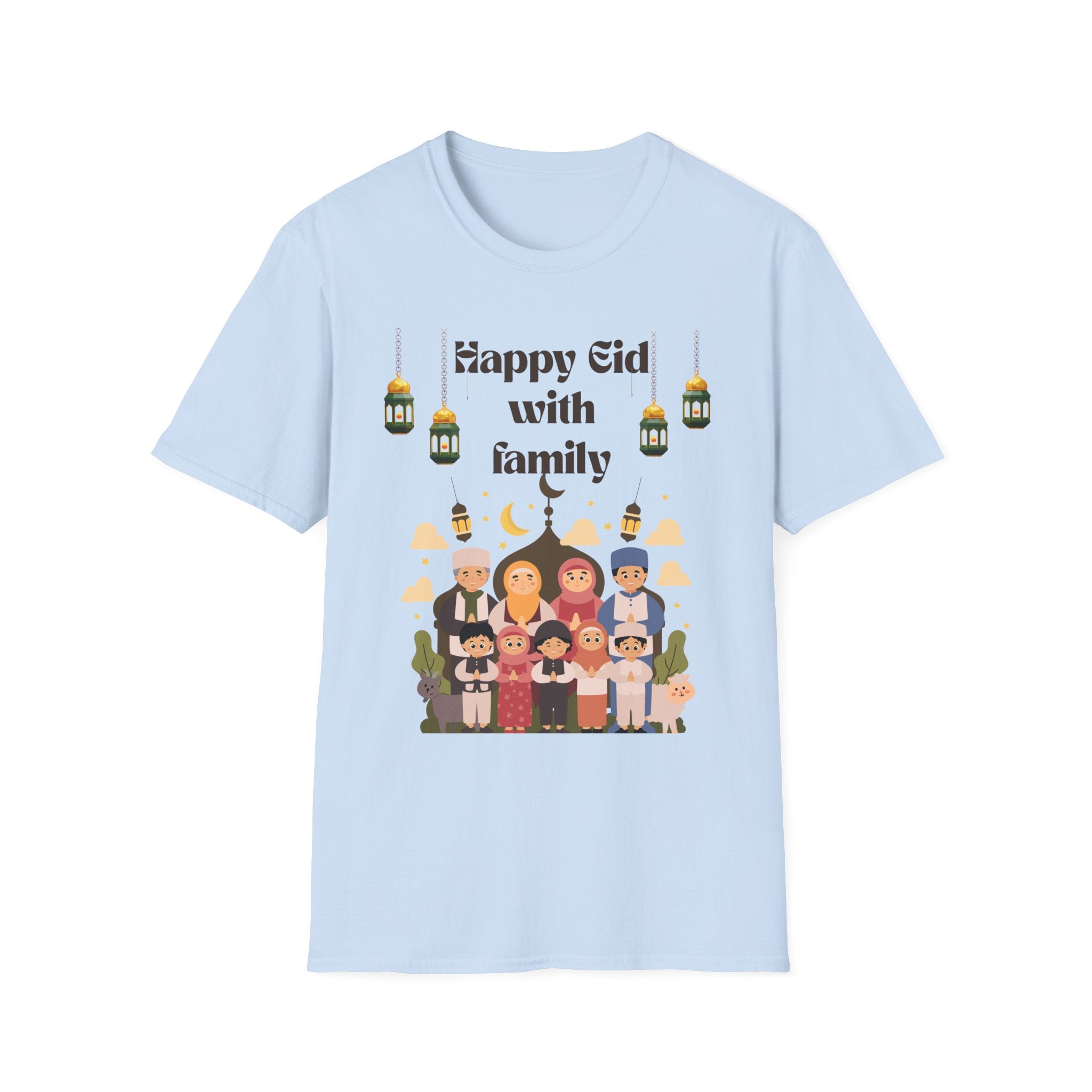 Eid with Family T-Shirt – Happy Eid Muslim Family Celebration Tee
