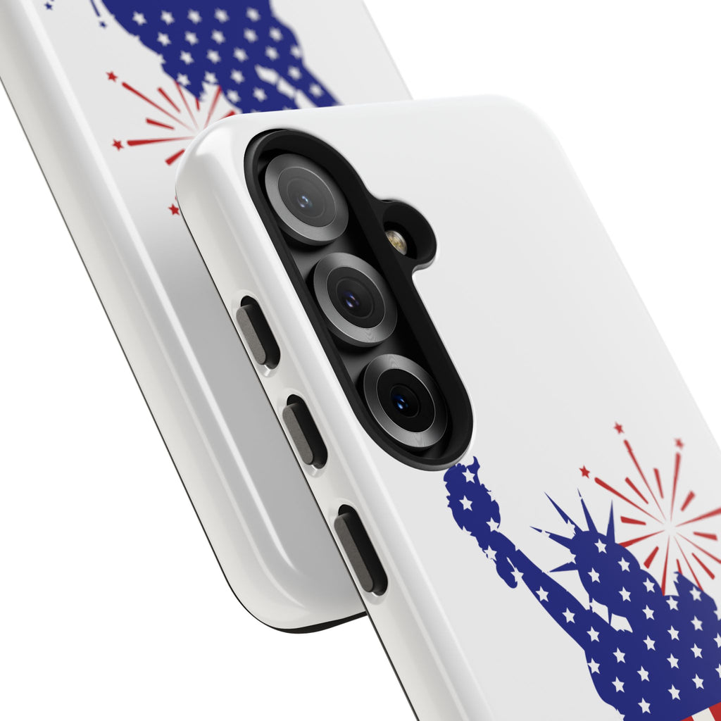 4th of July Tough Phone Case — Statue of Liberty USA Flag Design