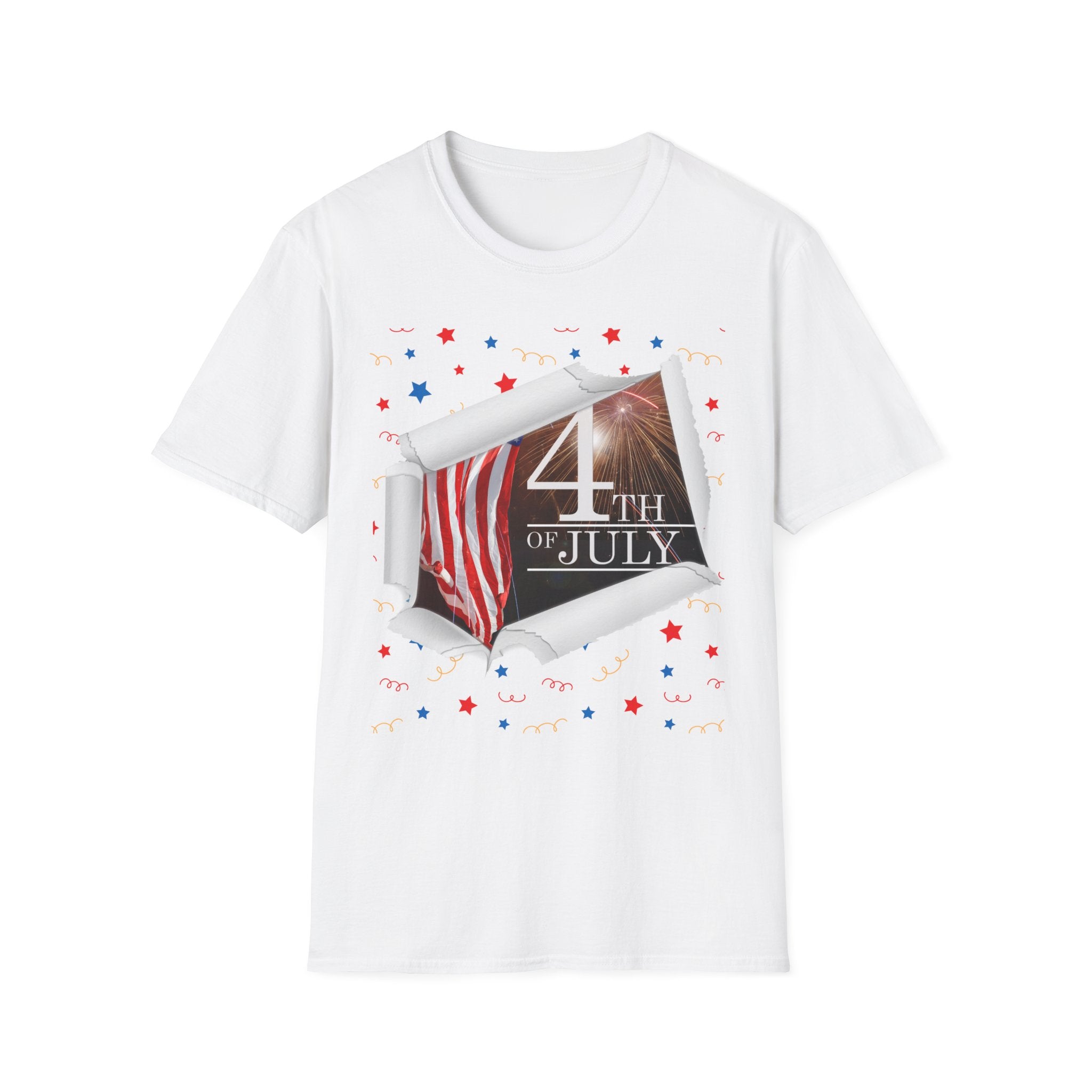 4th of July American Flag T-Shirt — Patriotic Independence Day Tee