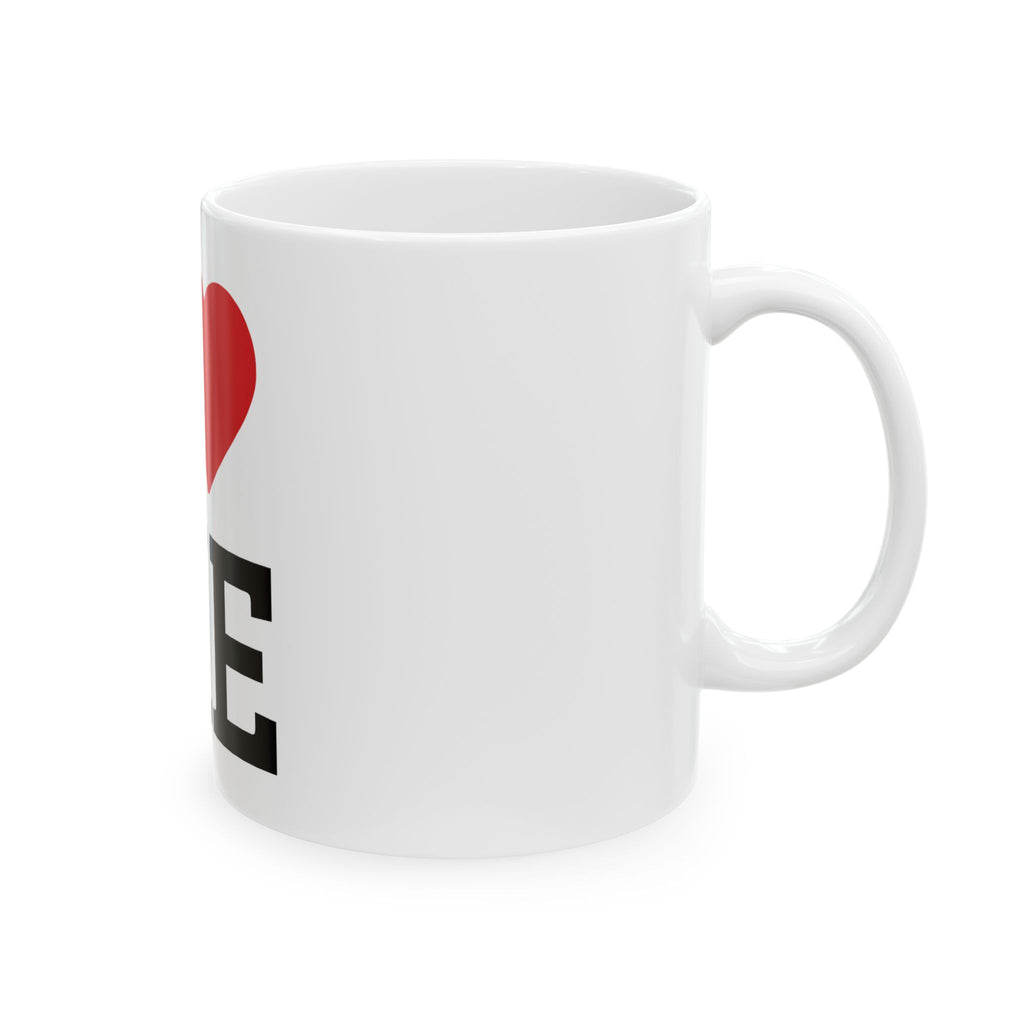 I loveME Ceramic Mug — Self‑Love Coffee Cup (11oz, 15oz)
