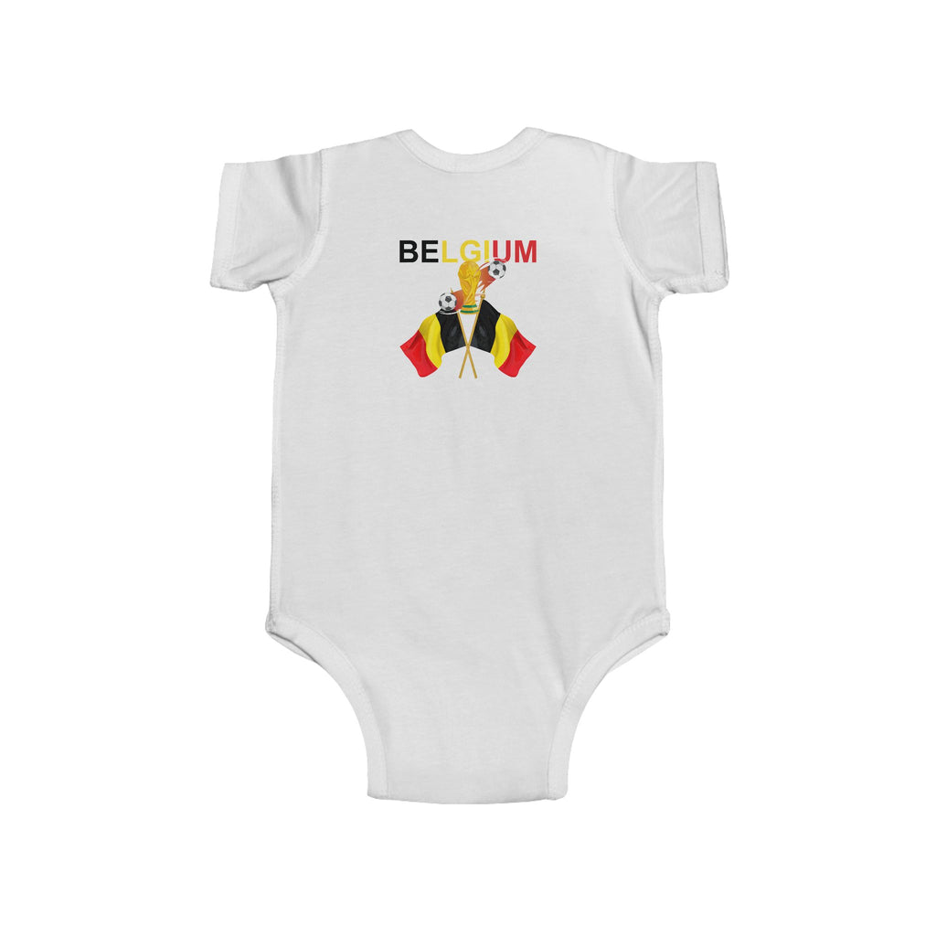 Belgium Flag Infant Bodysuit – Baby Belgium Fan One-Piece