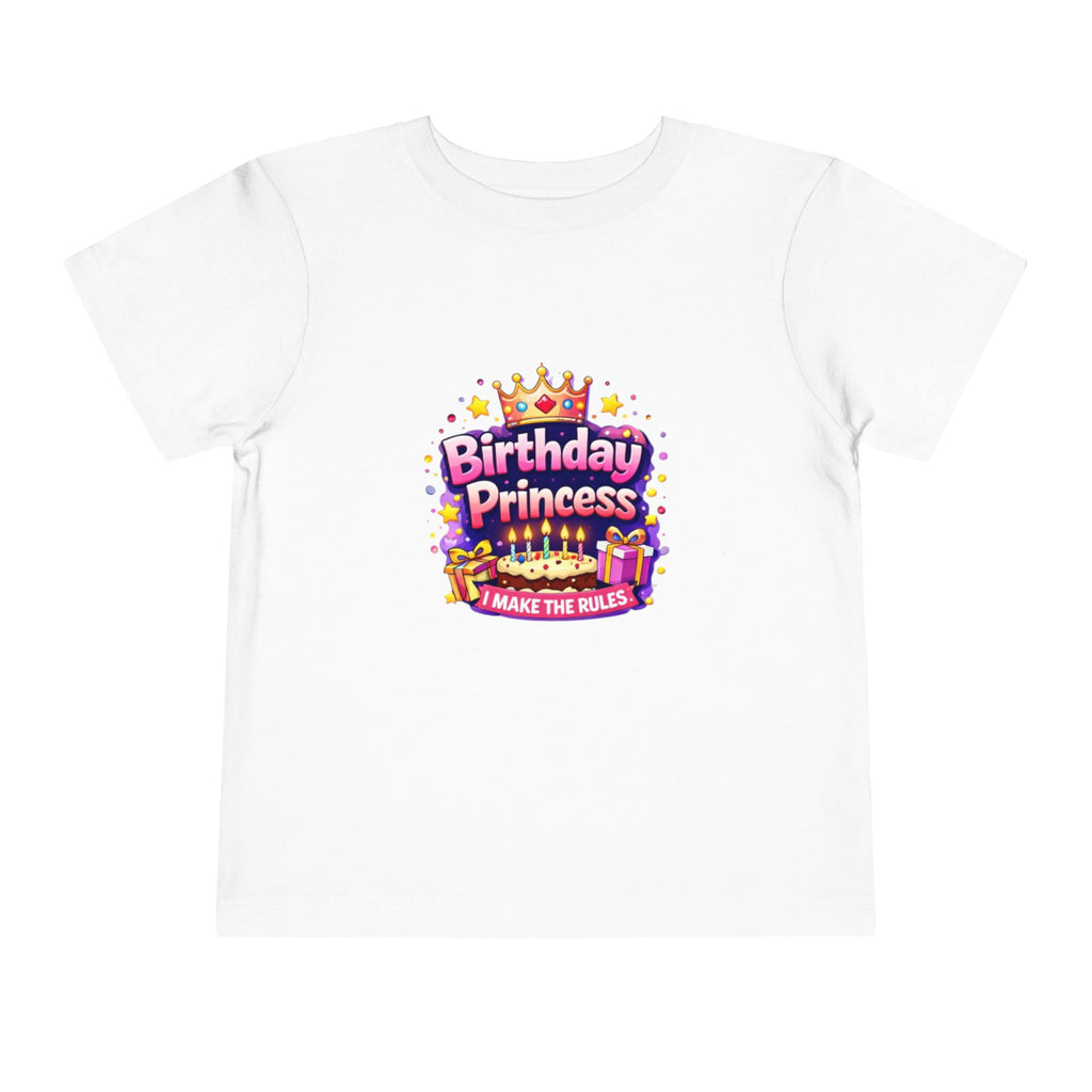 Birthday Princess Toddler Tee – "I Make The Rules" Kids Birthday Shirt