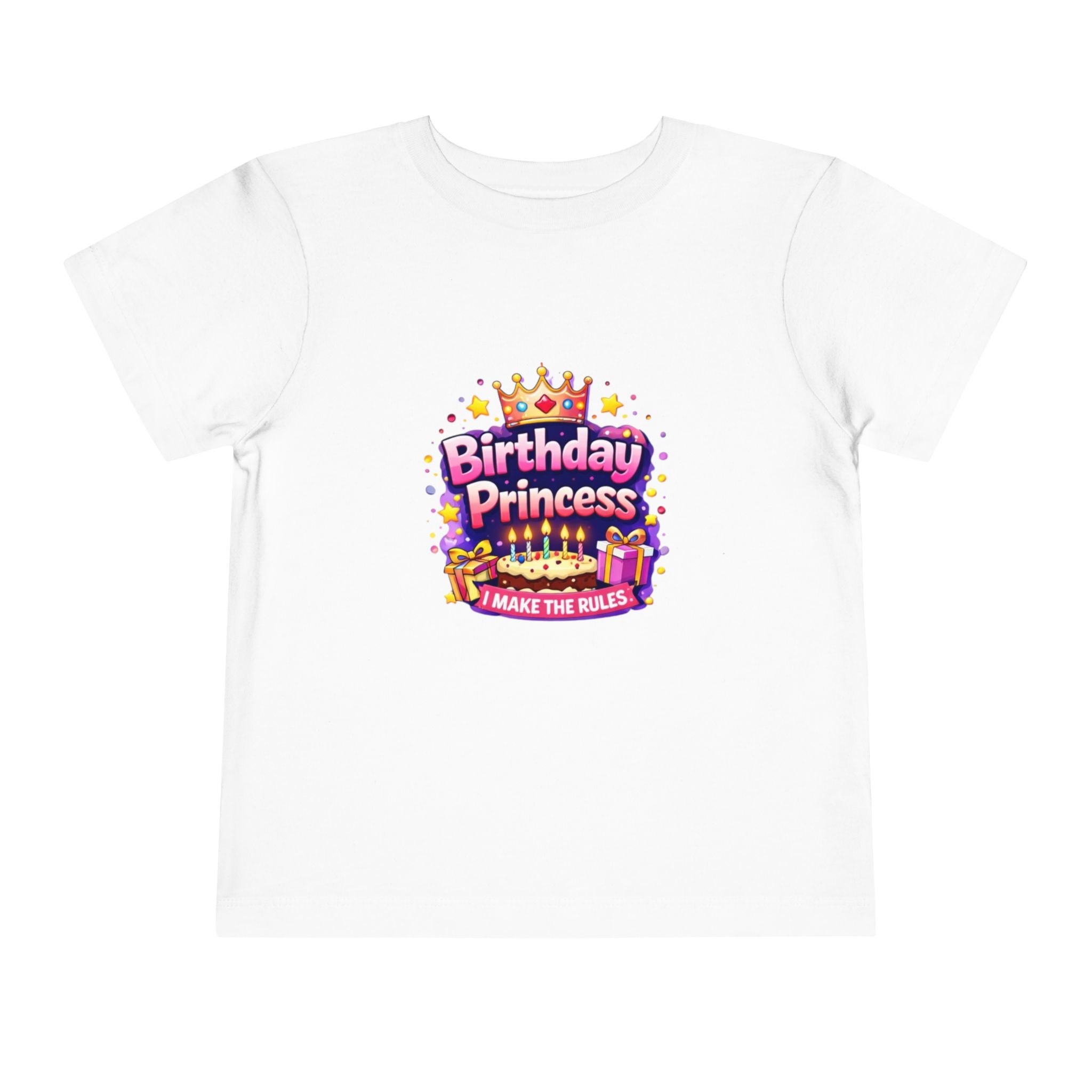 Birthday Princess Toddler Tee – "I Make The Rules" Kids Birthday Shirt