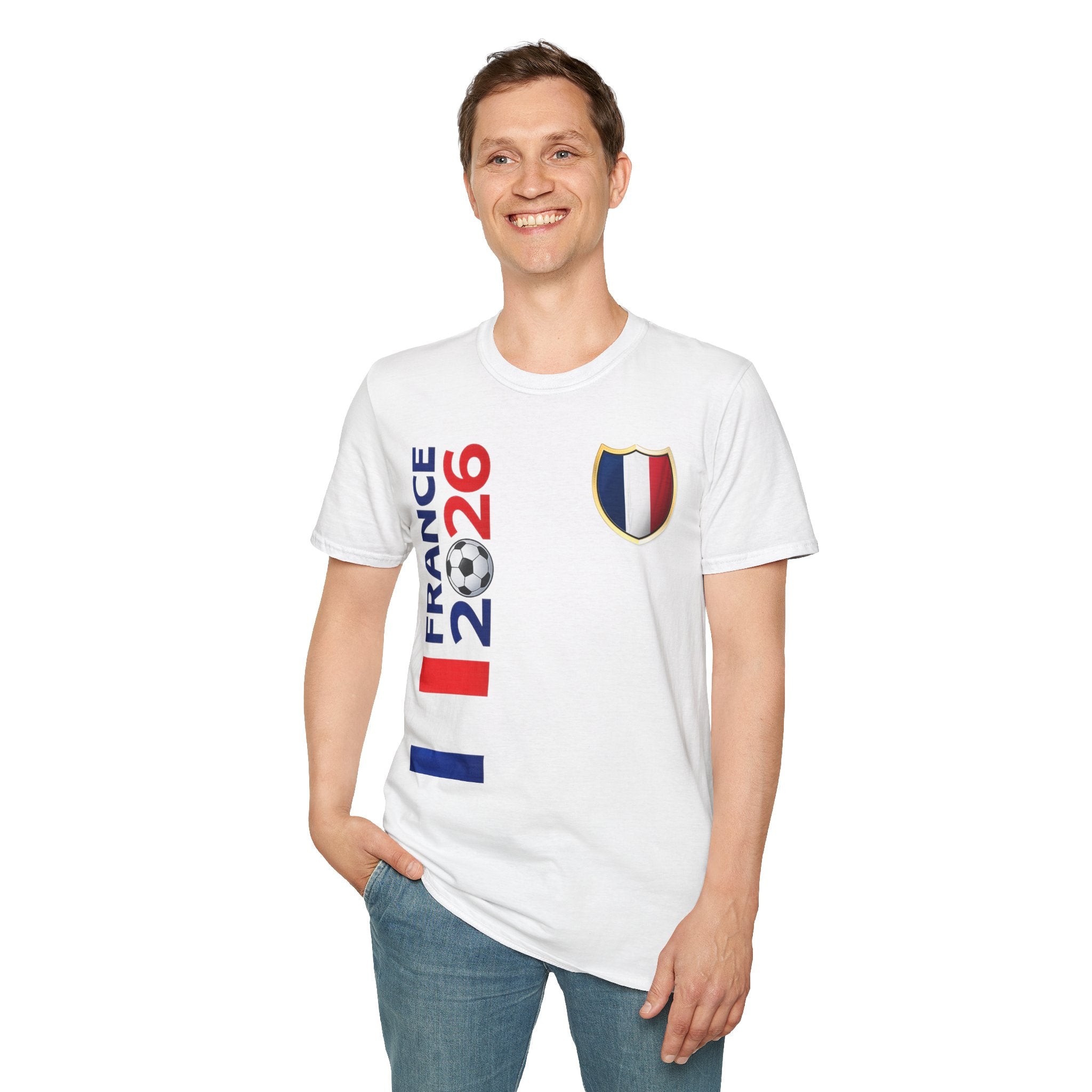 France 2026 Soccer T-Shirt — Tricolor Cup Fan Tee