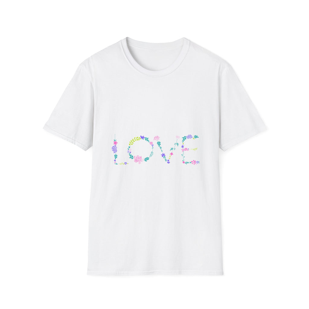 Love & Take It Easy Floral Graphic T-Shirt — Retro Hippie Vibes