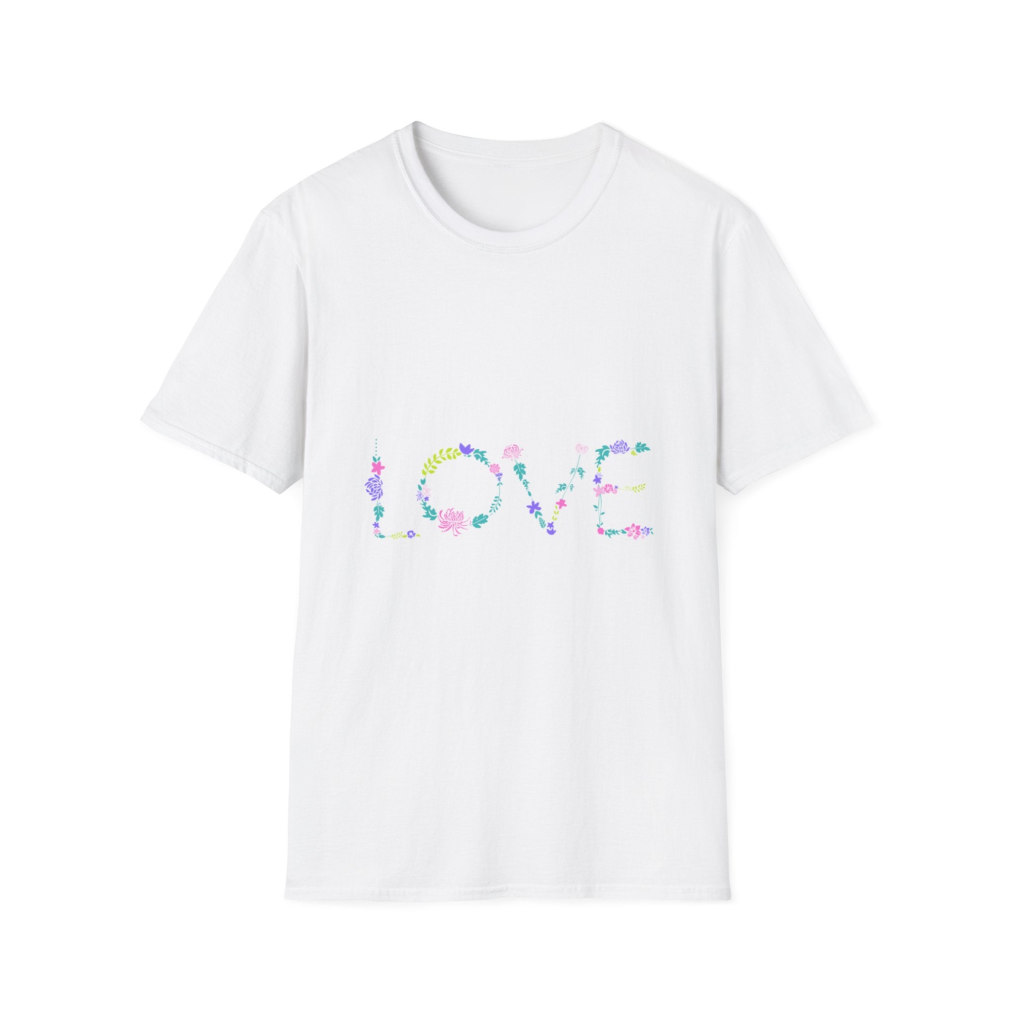 Love & Take It Easy Floral Graphic T-Shirt — Retro Hippie Vibes