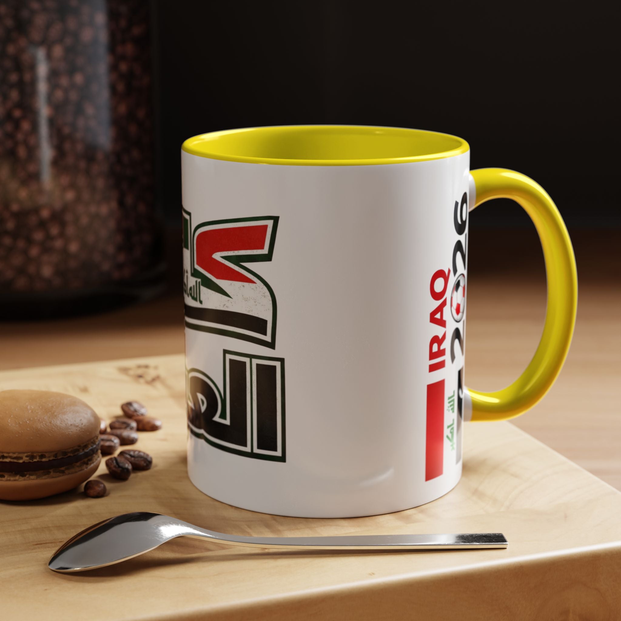 Iraq 2026 Accent Coffee Mug — Arabic Pride Flag Design