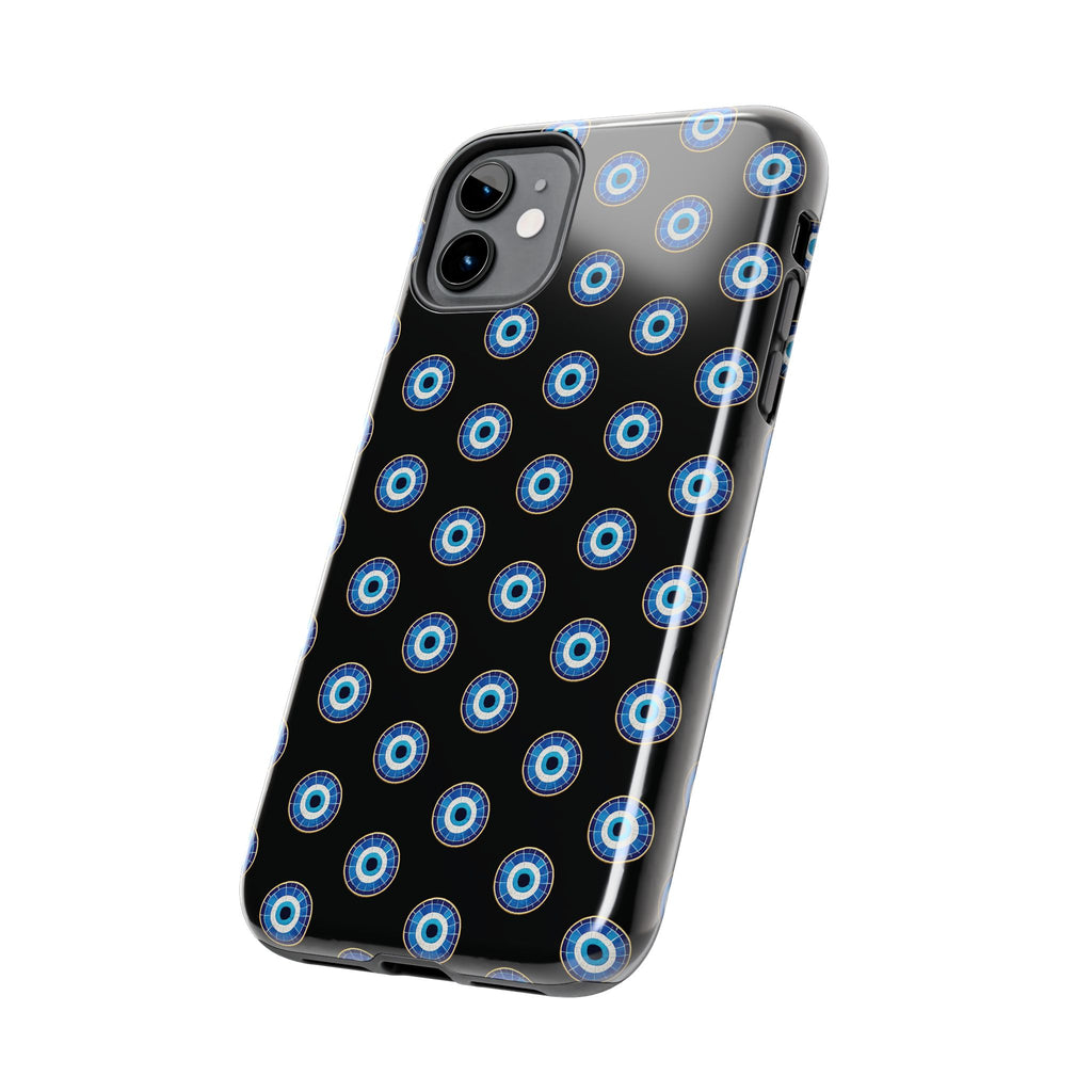 Evil Eye Pattern Tough Phone Case — Protective Blue Nazar Design