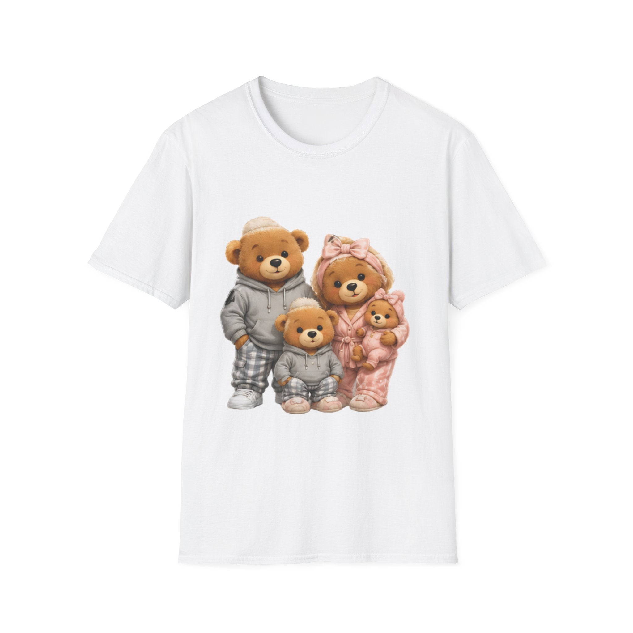 Teddy Bear Family unisex T‑Shirt — Cute Cozy Bears Graphic Tee for Parents & Kids