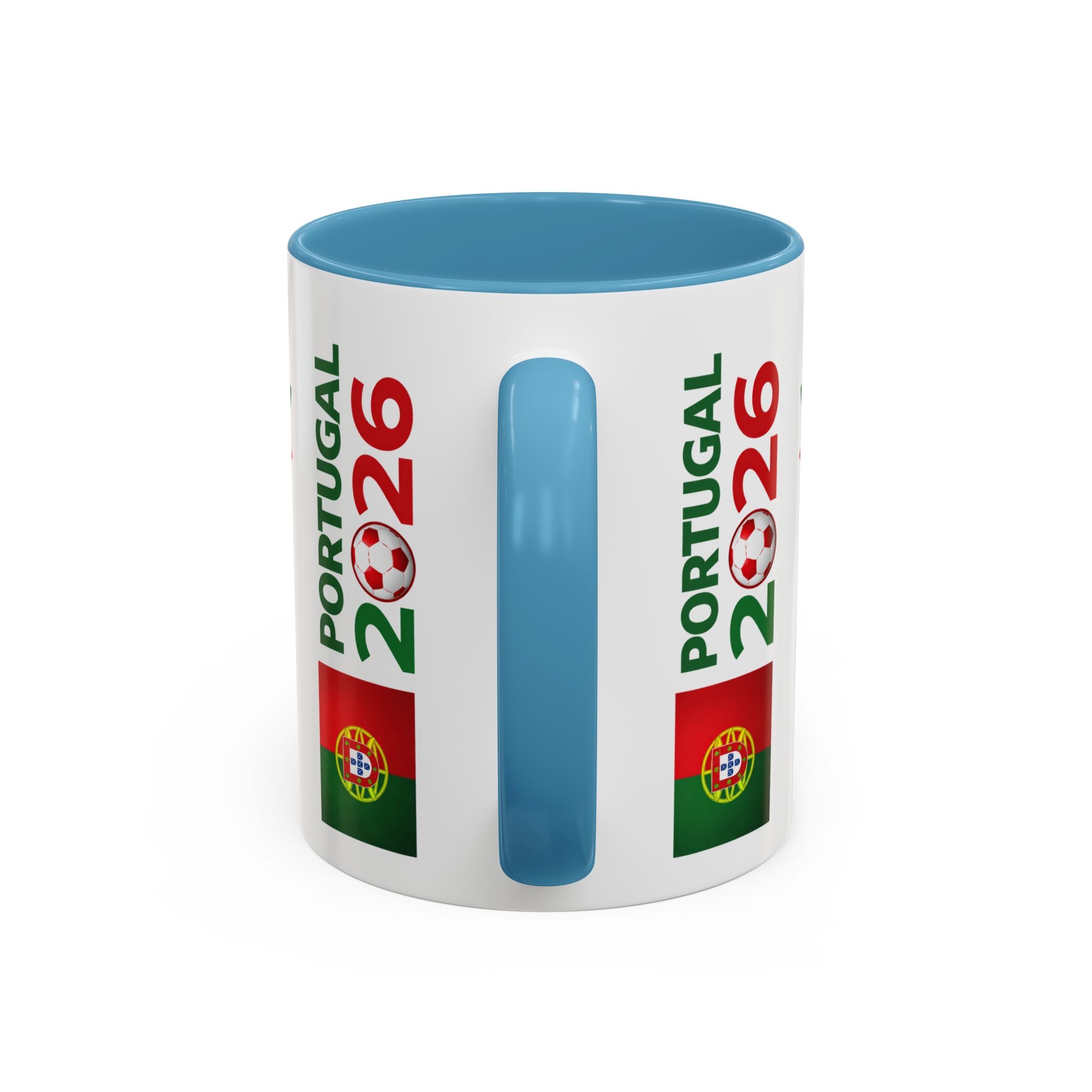 Portugal 2026 Soccer Cup Accent Coffee Mug – Portugal 2026 Trophy Design