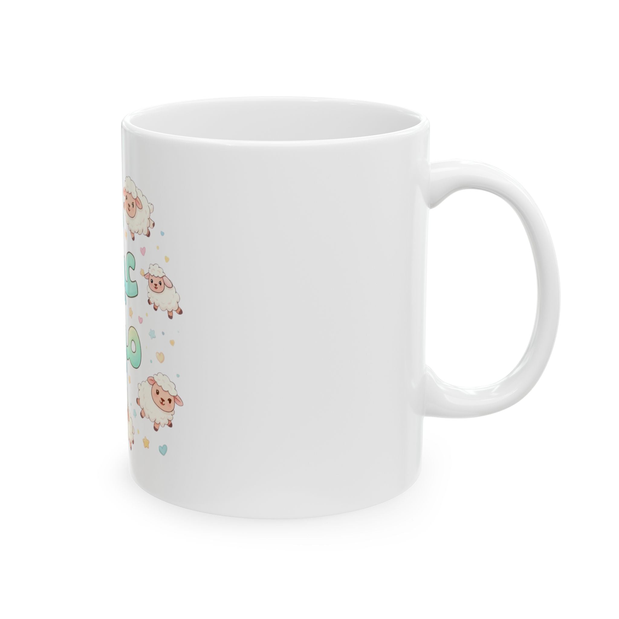 Eid Mubarak Ceramic Mug — Cute Pastel Sheep 11oz/15oz