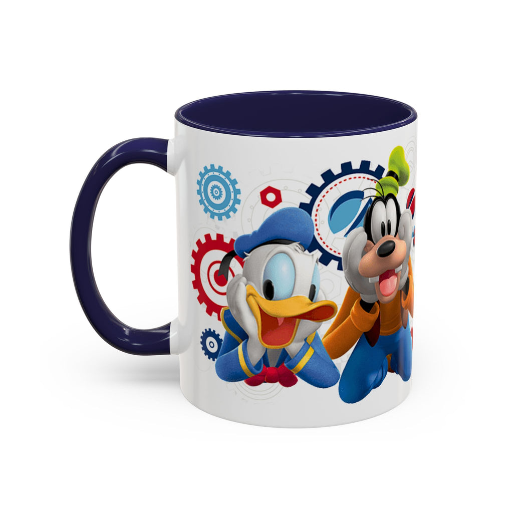 Disney Mickey & Friends Accent Coffee Mug – Mickey, Goofy & Pluto Cartoon Gift (11oz)