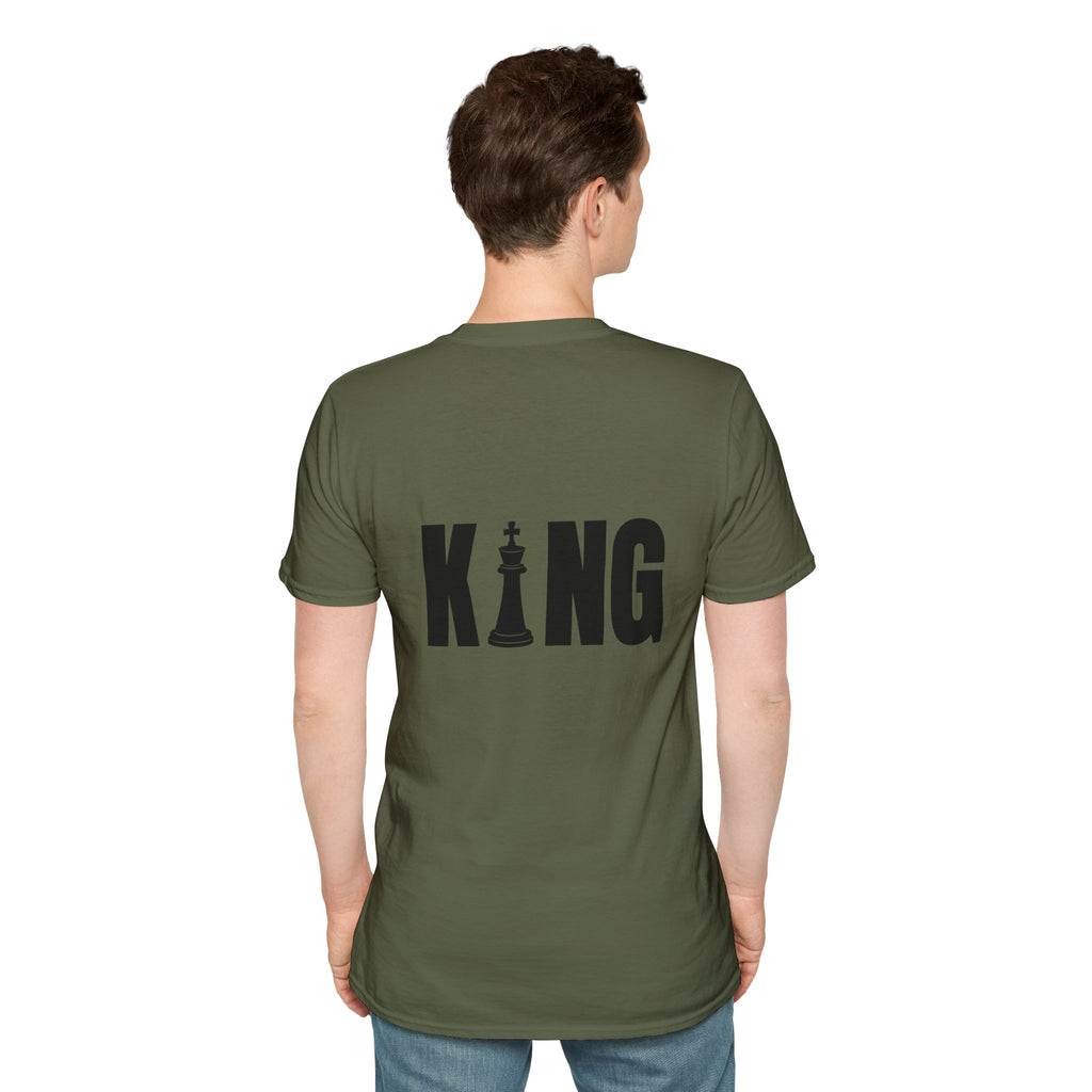 King Chess Piece T-Shirt — Bold Back Graphic for Chess Players & Fans