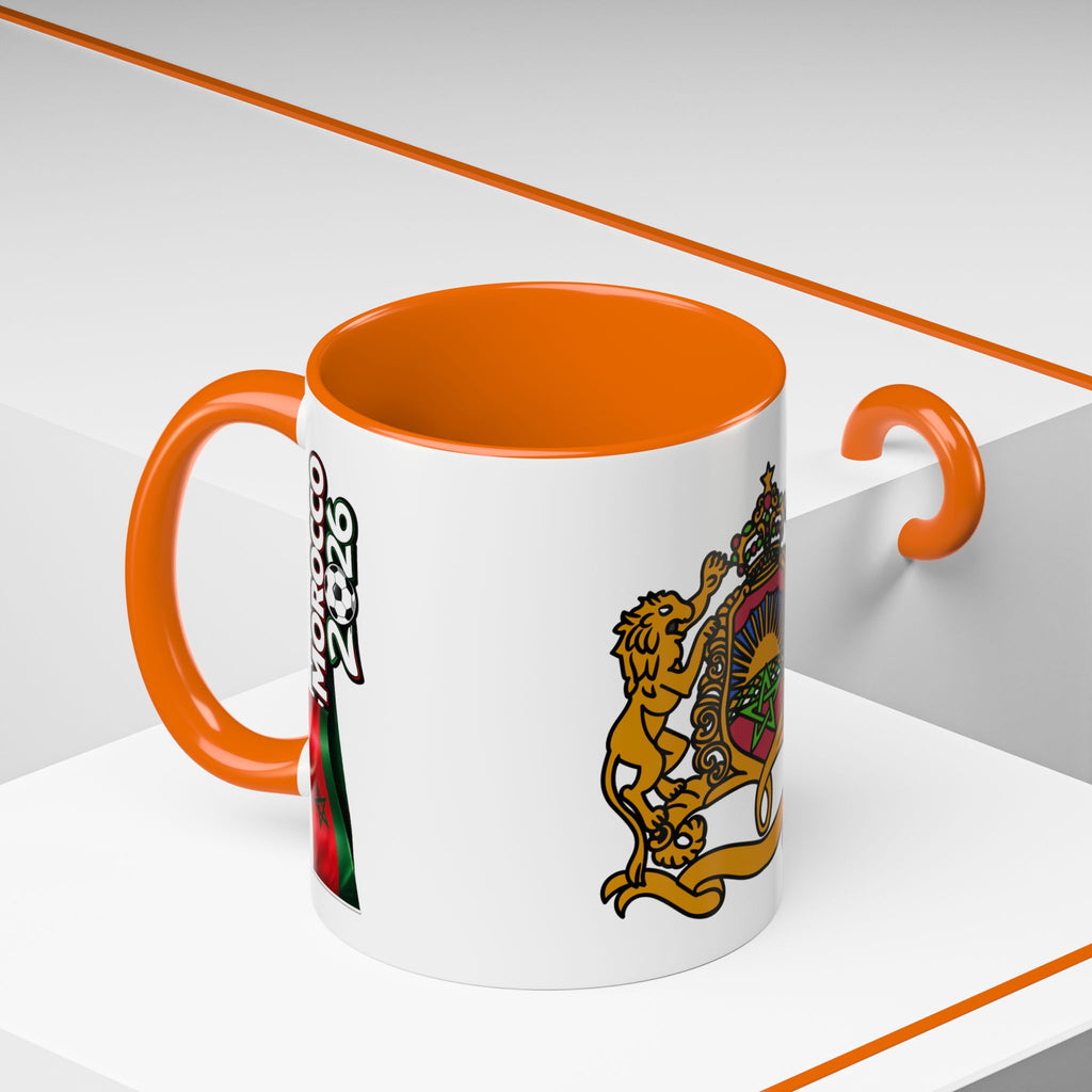 Morocco Coat of Arms Accent Coffee Mug – Moroccan Flag 11/15oz