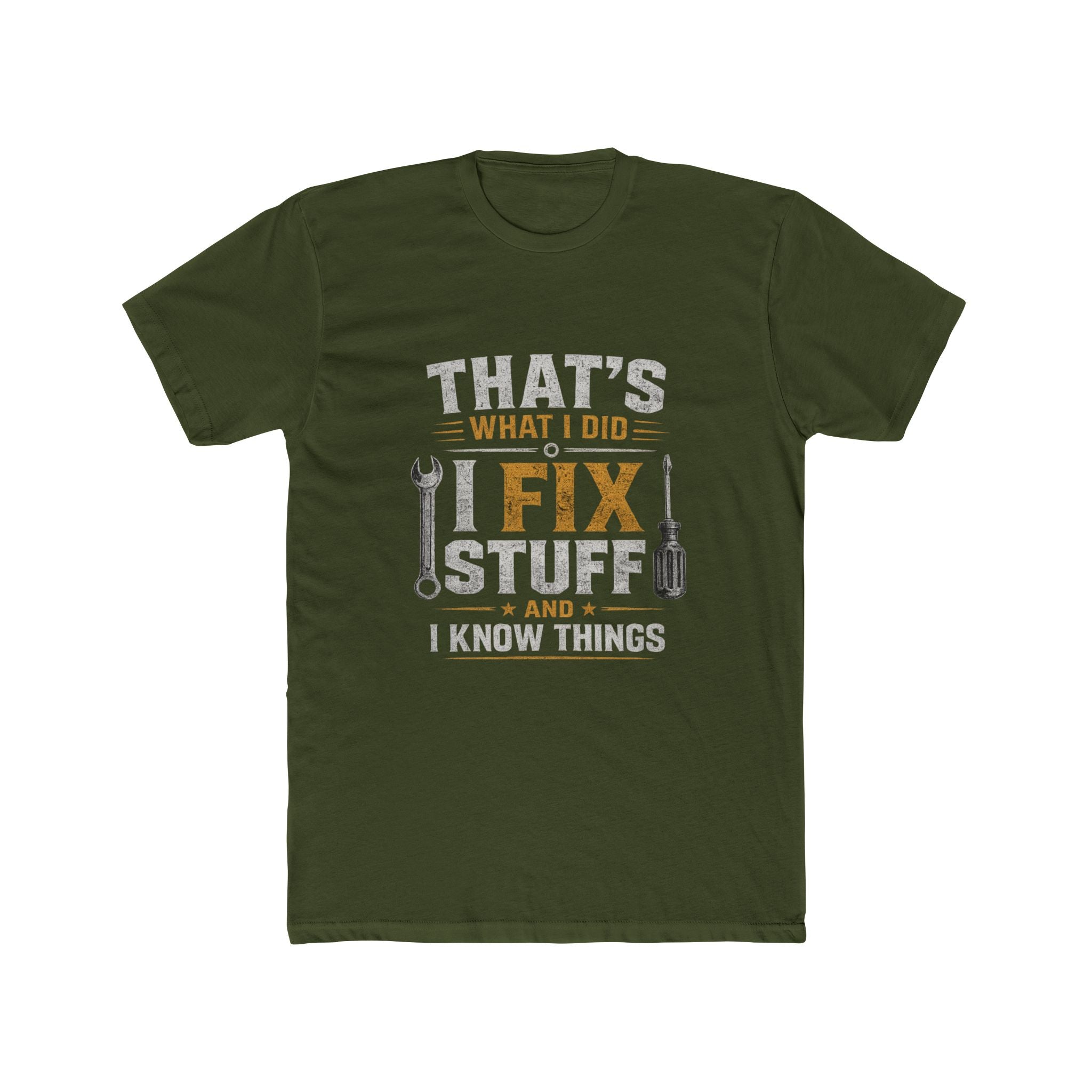 Fix Stuff I Know Things T-Shirt — Funny Mechanic / Handyman Tee