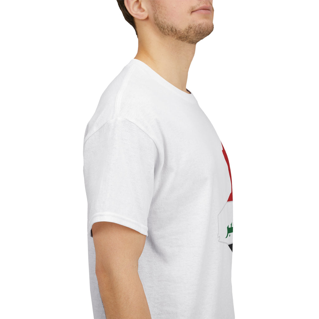 Iraq Flag Map T‑Shirt - Iraqi Pride Graphic Tee (Arabic 'Allahu Akbar')