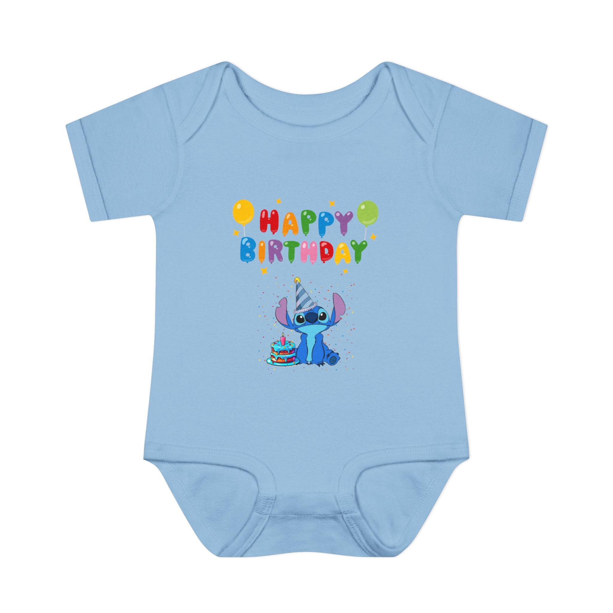 Stiche birthday Infant Baby Rib Bodysuit