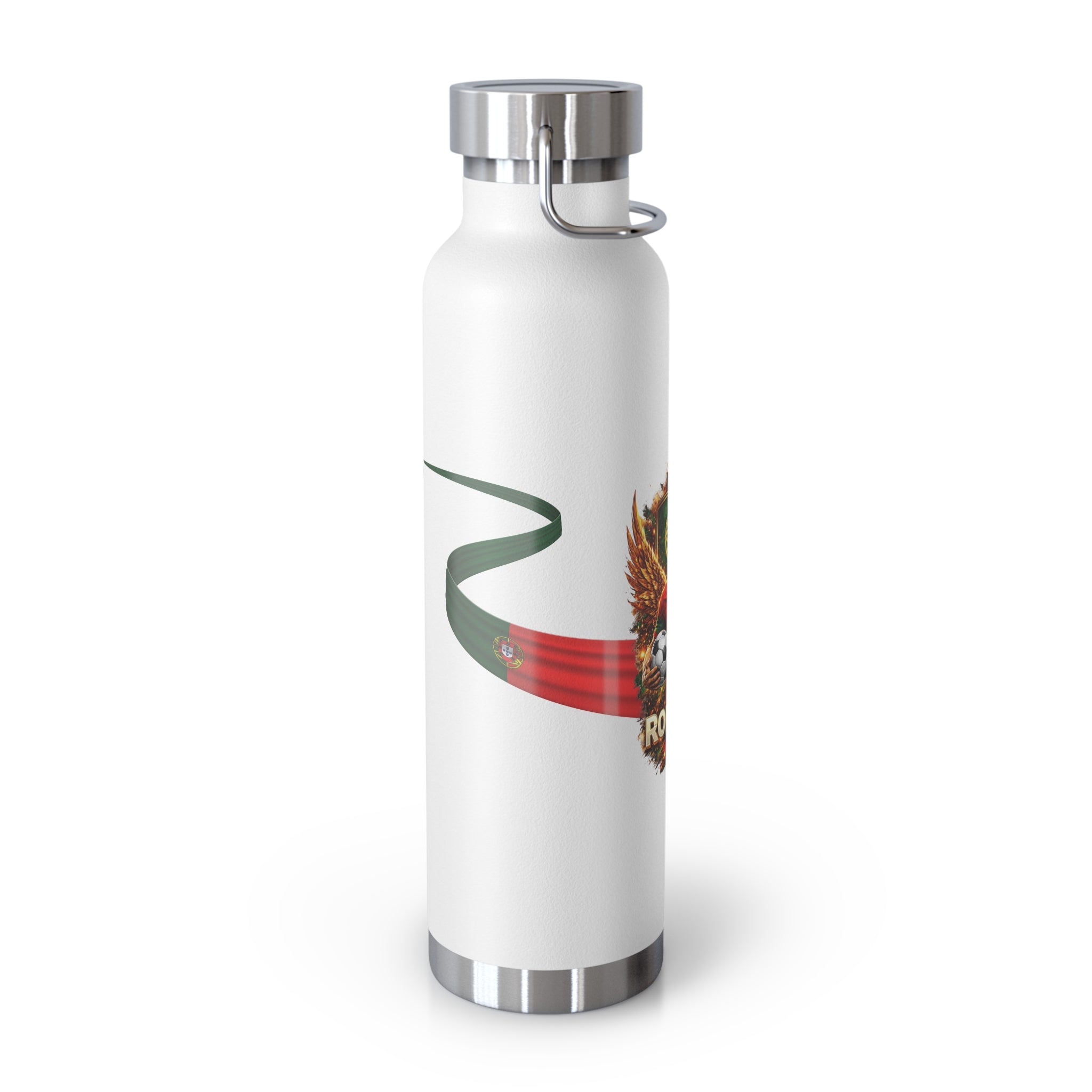 Portugal Soccer Stainless Steel Water Bottle — 22oz Vacuum Insulated Sports Bottle