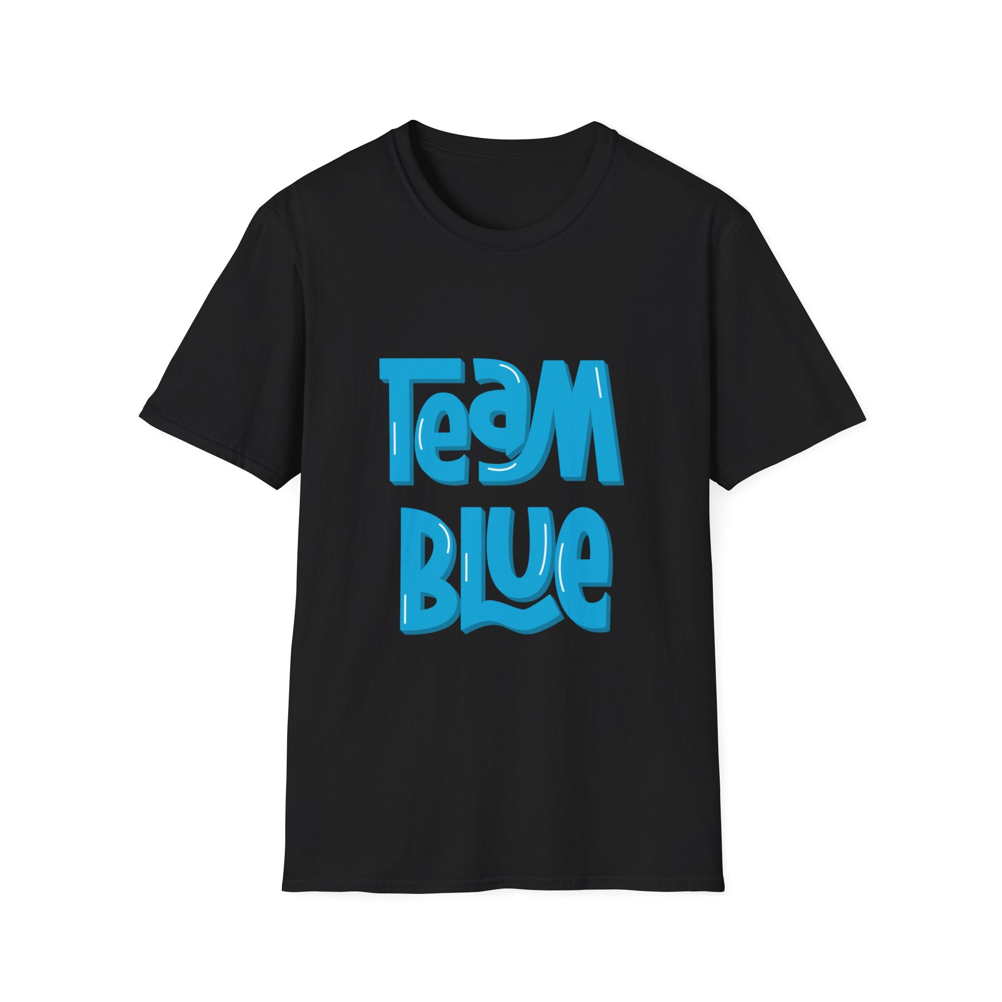 Team Blue Baby Gender T-Shirt — Retro Wave Graphic Tee