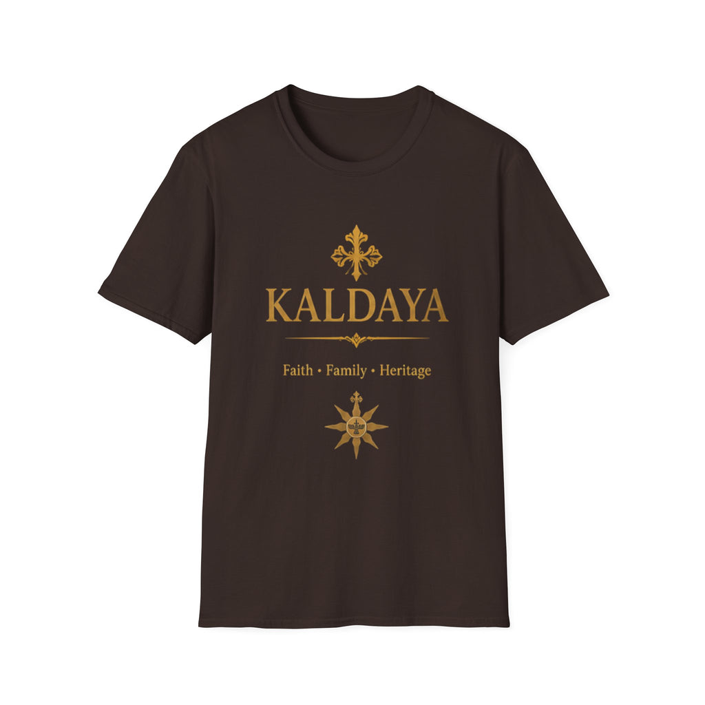 KALDAYA Gold Logo T‑Shirt — Elegant Faith & Heritage Tee