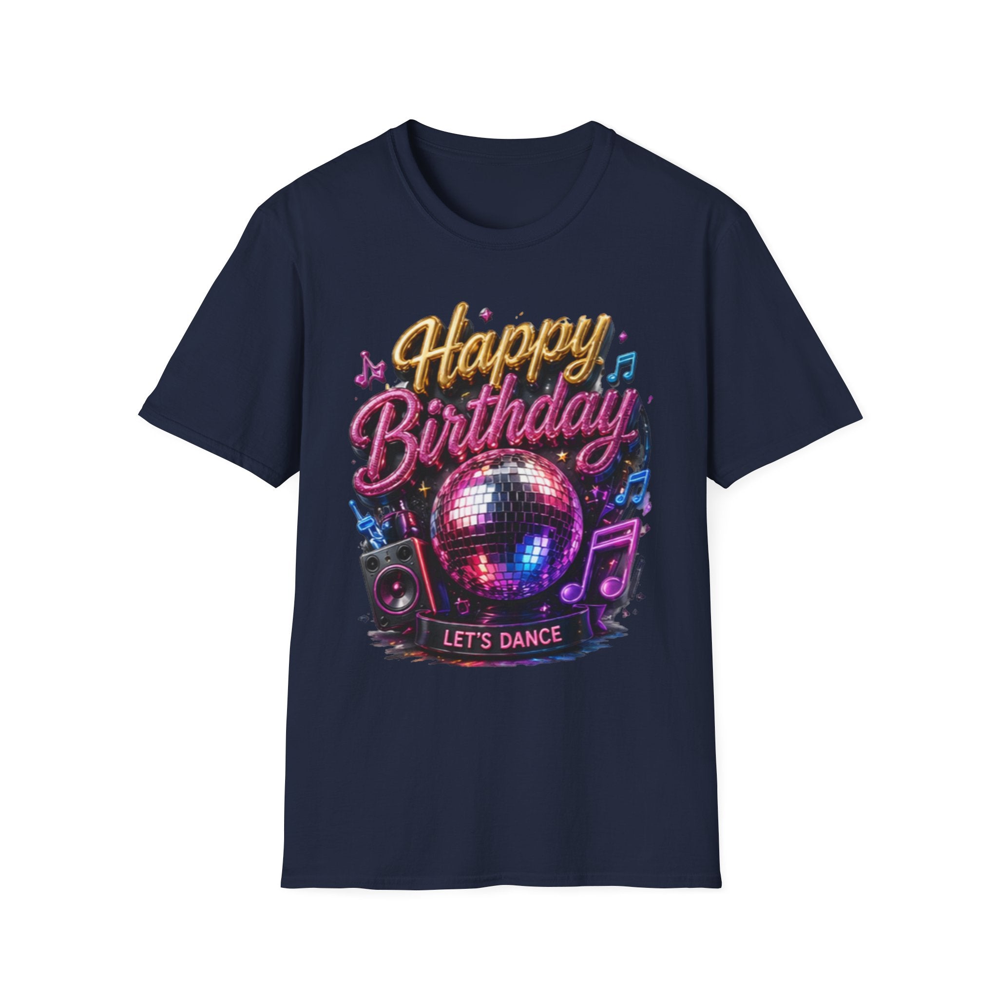 Happy Birthday Disco T-Shirt — Let's Dance Party Tee