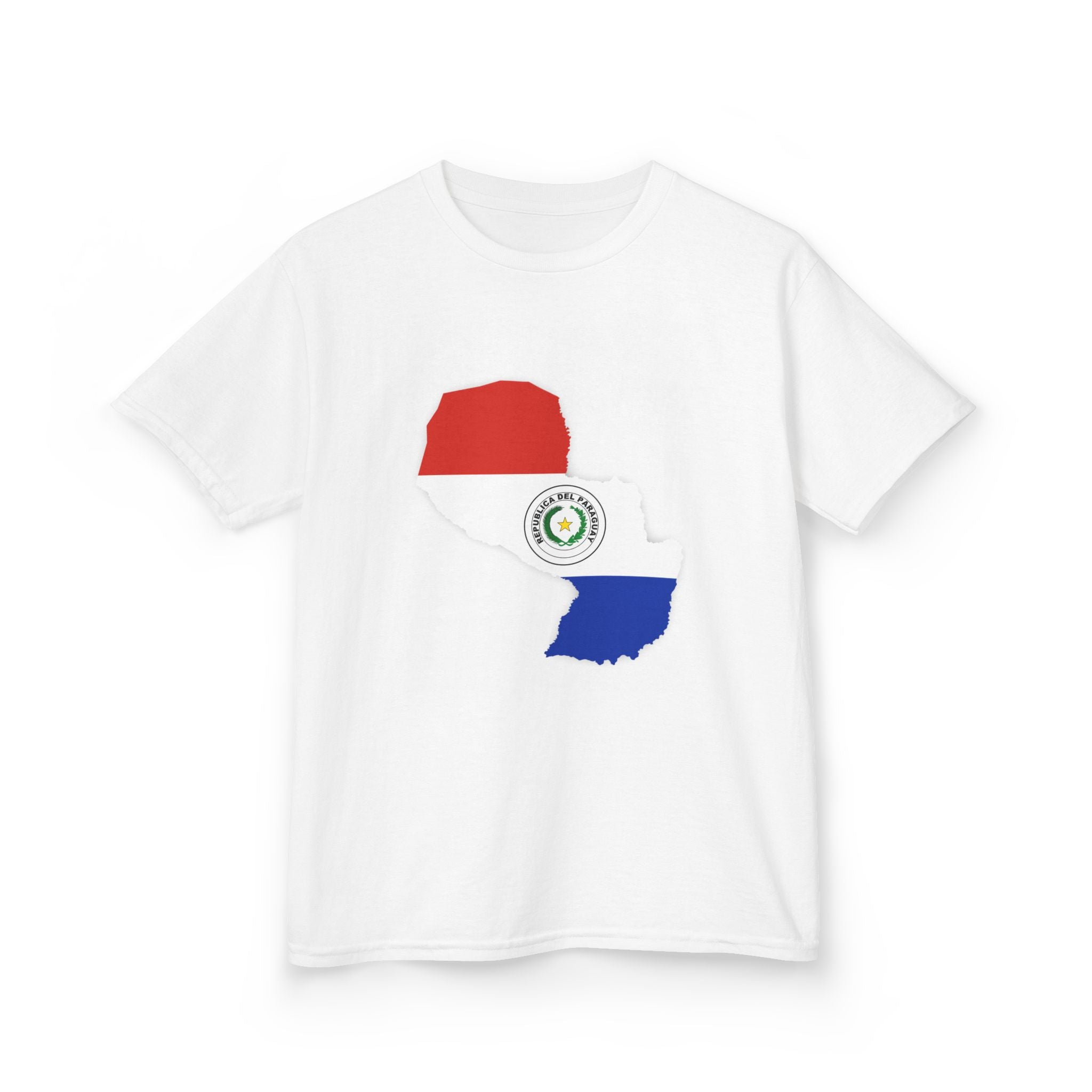 Paraguay  Kids Paraguay Flag T‑Shirt — Map & Emblem Design