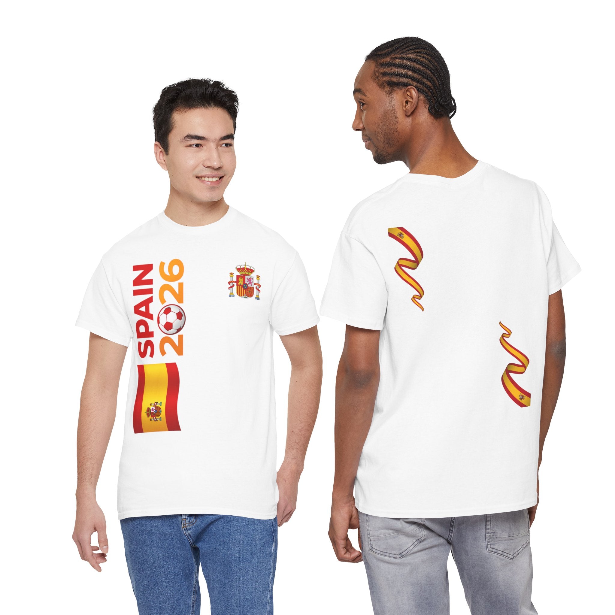 Spain 2026 Soccer T-Shirt — Spanish Flag & Crest Football Fan Tee