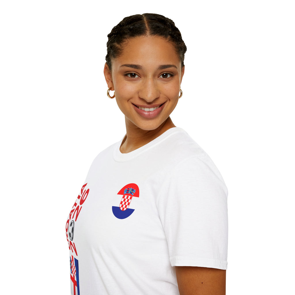 Croatia 2026 Soccer T-Shirt — Cup Fans Tee with Flags & Trophy